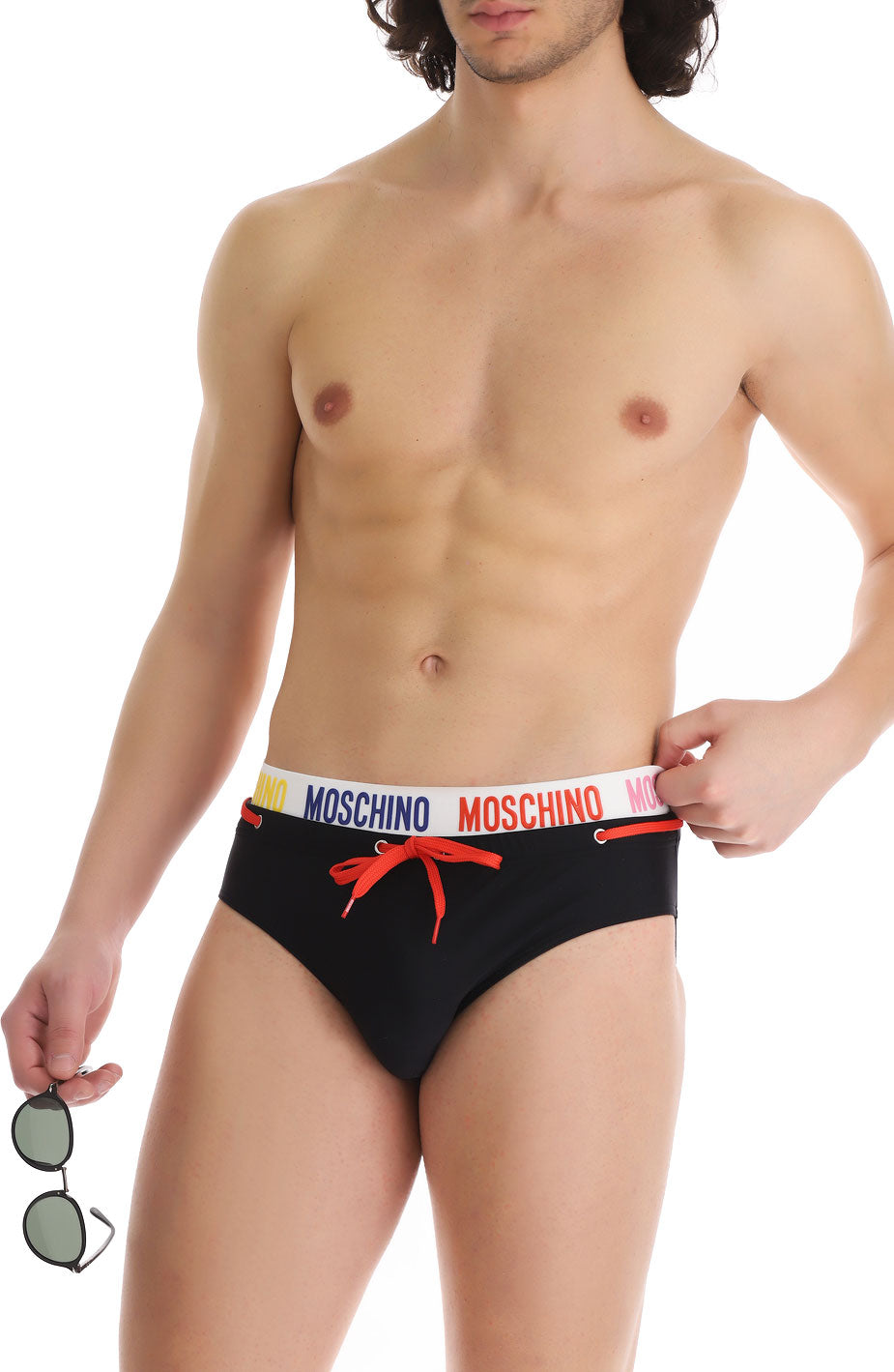 Black swim briefs