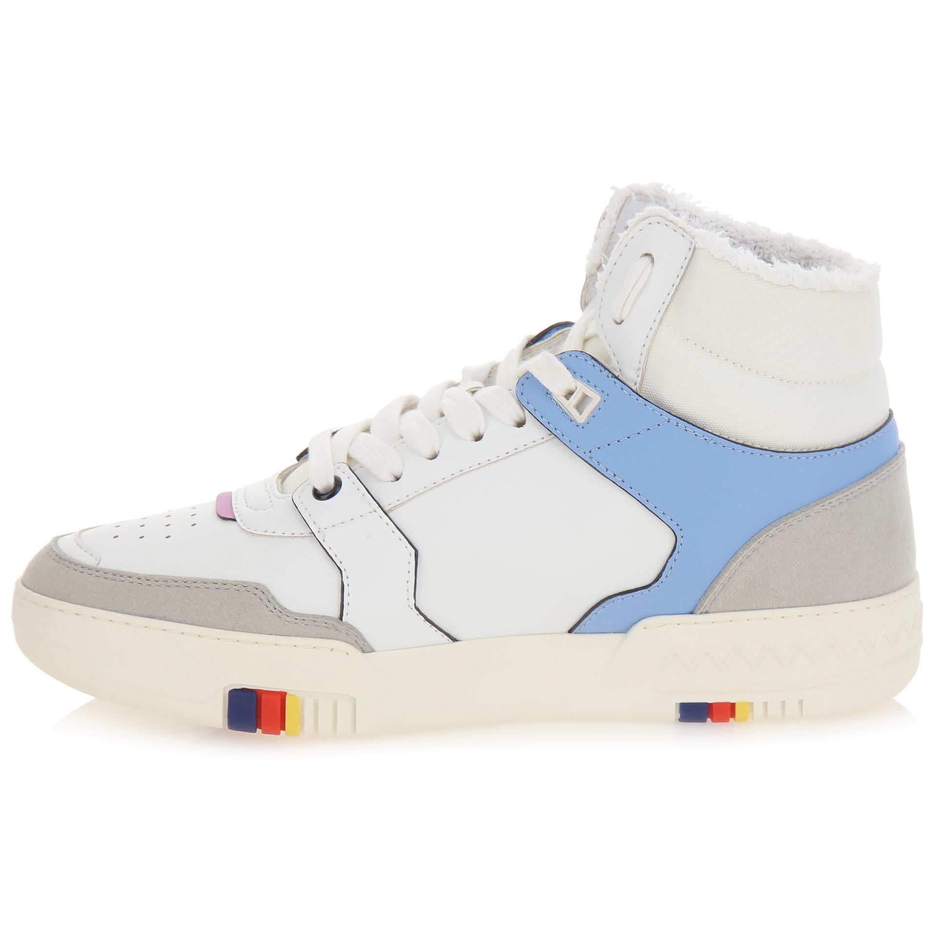 High sneakers recycled materials