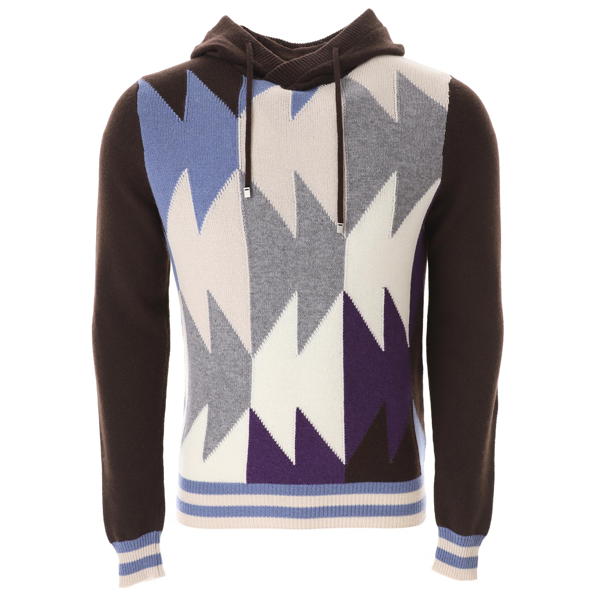 Maglia cashmere con cappuccio