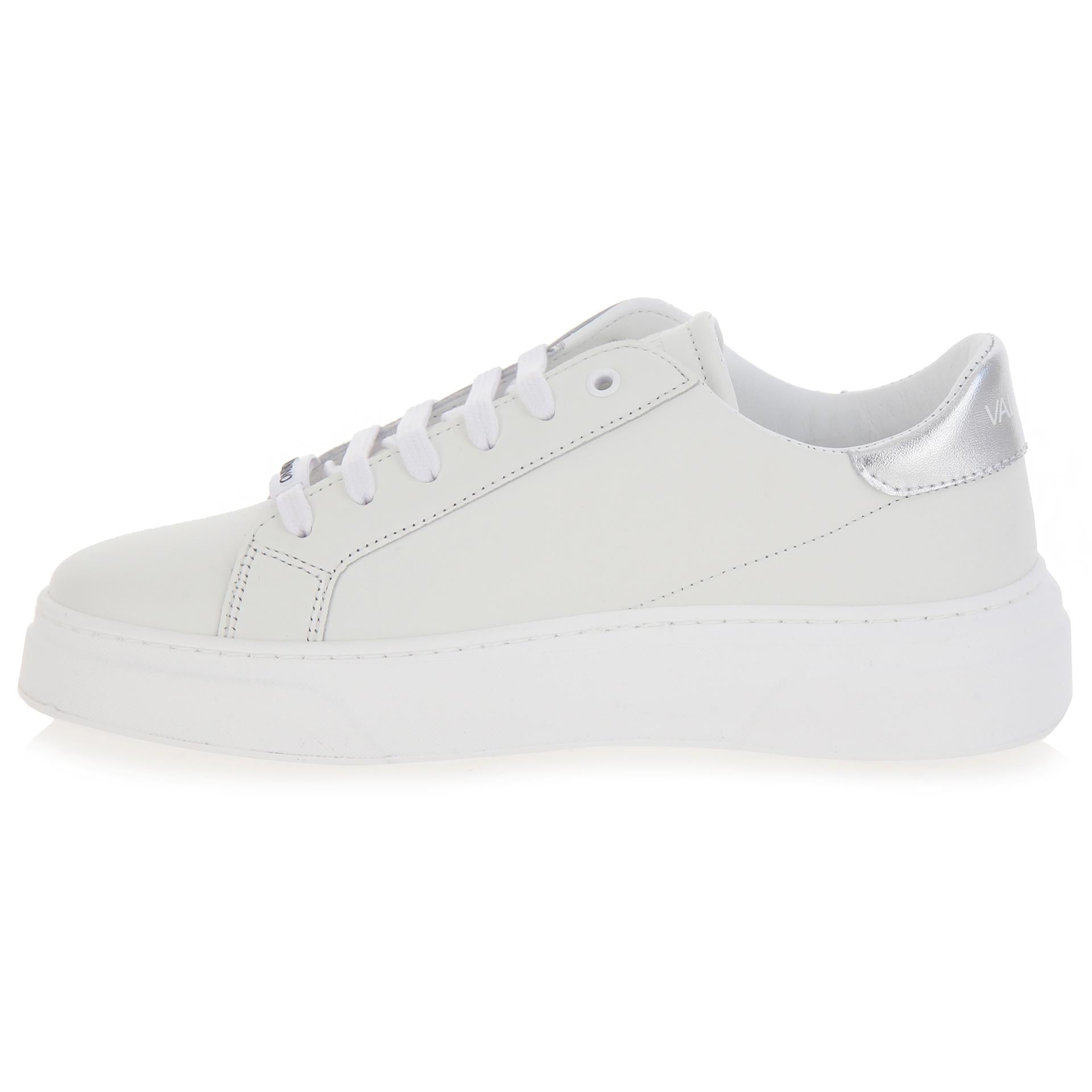 Leather platform sneakers