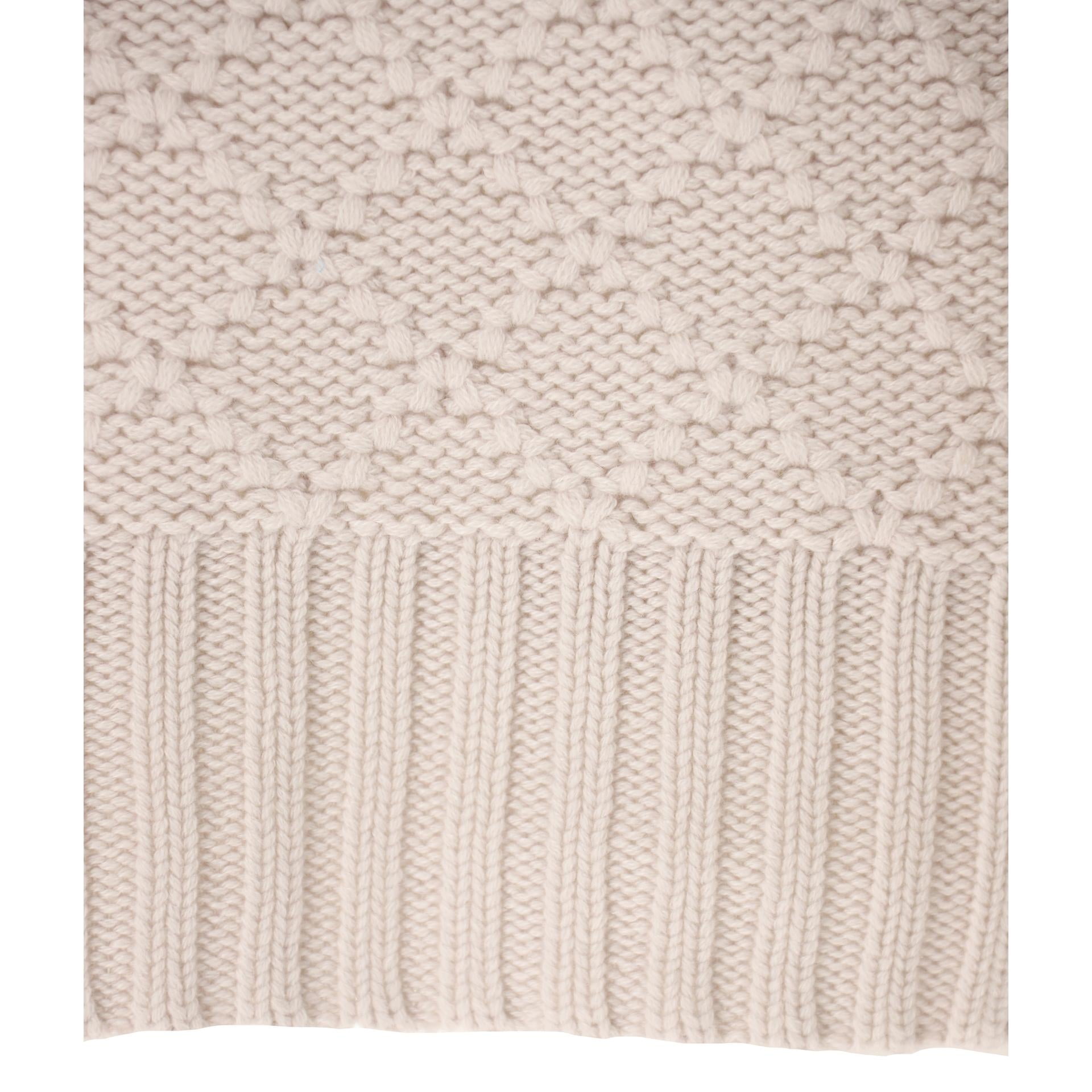 Gilet collo alto in cashmere