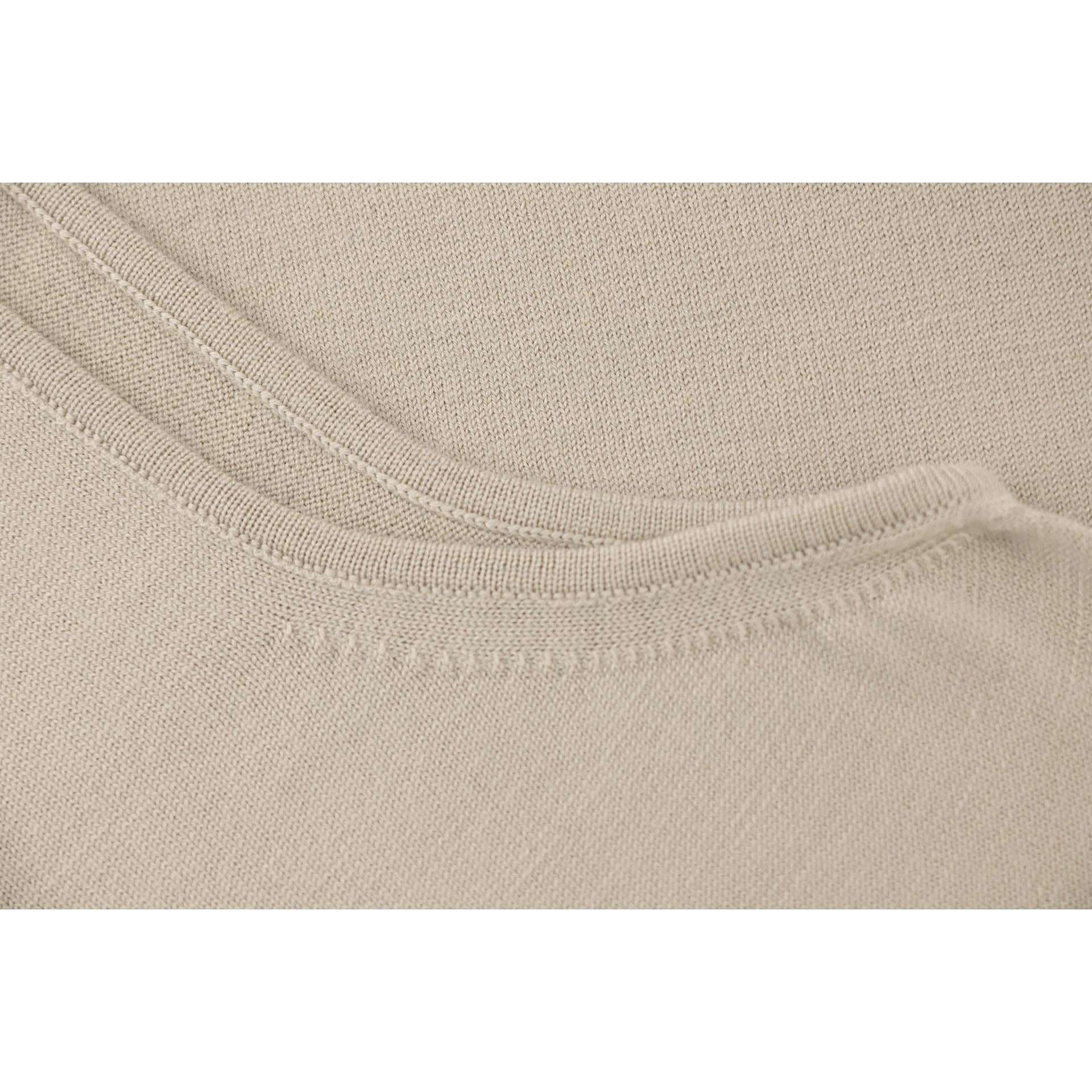 Maglia smanicata lana e seta