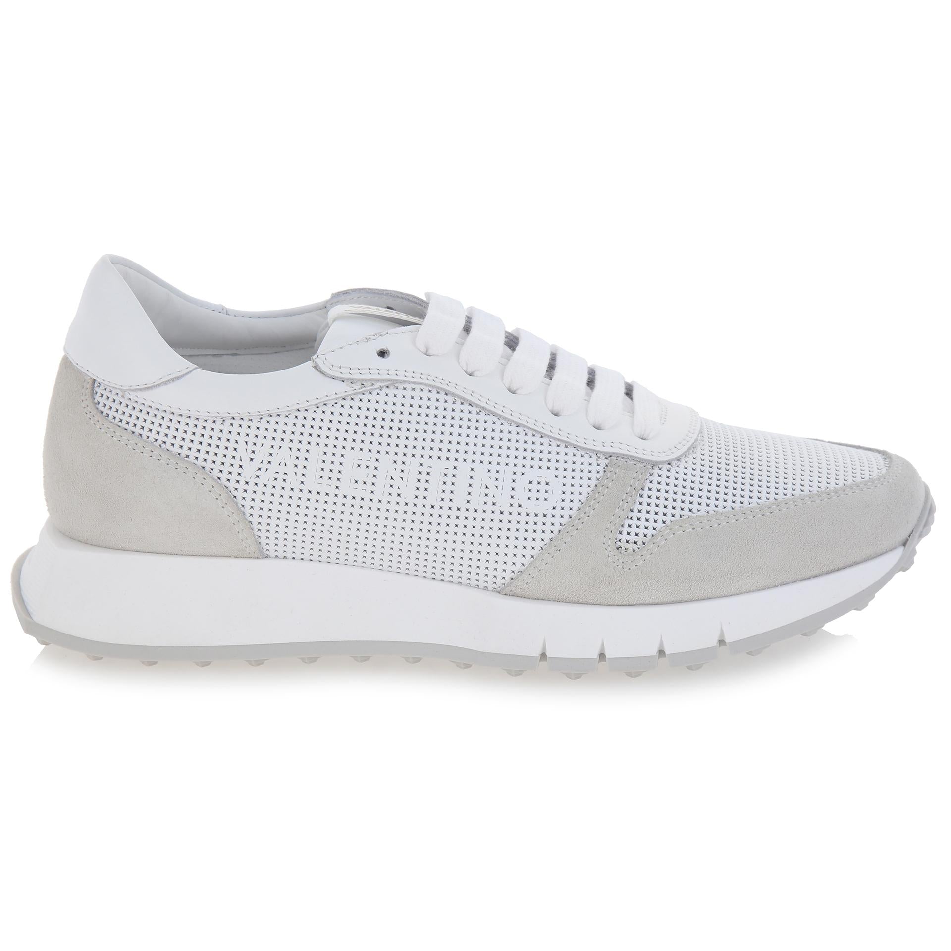 Ares white suede sneakers