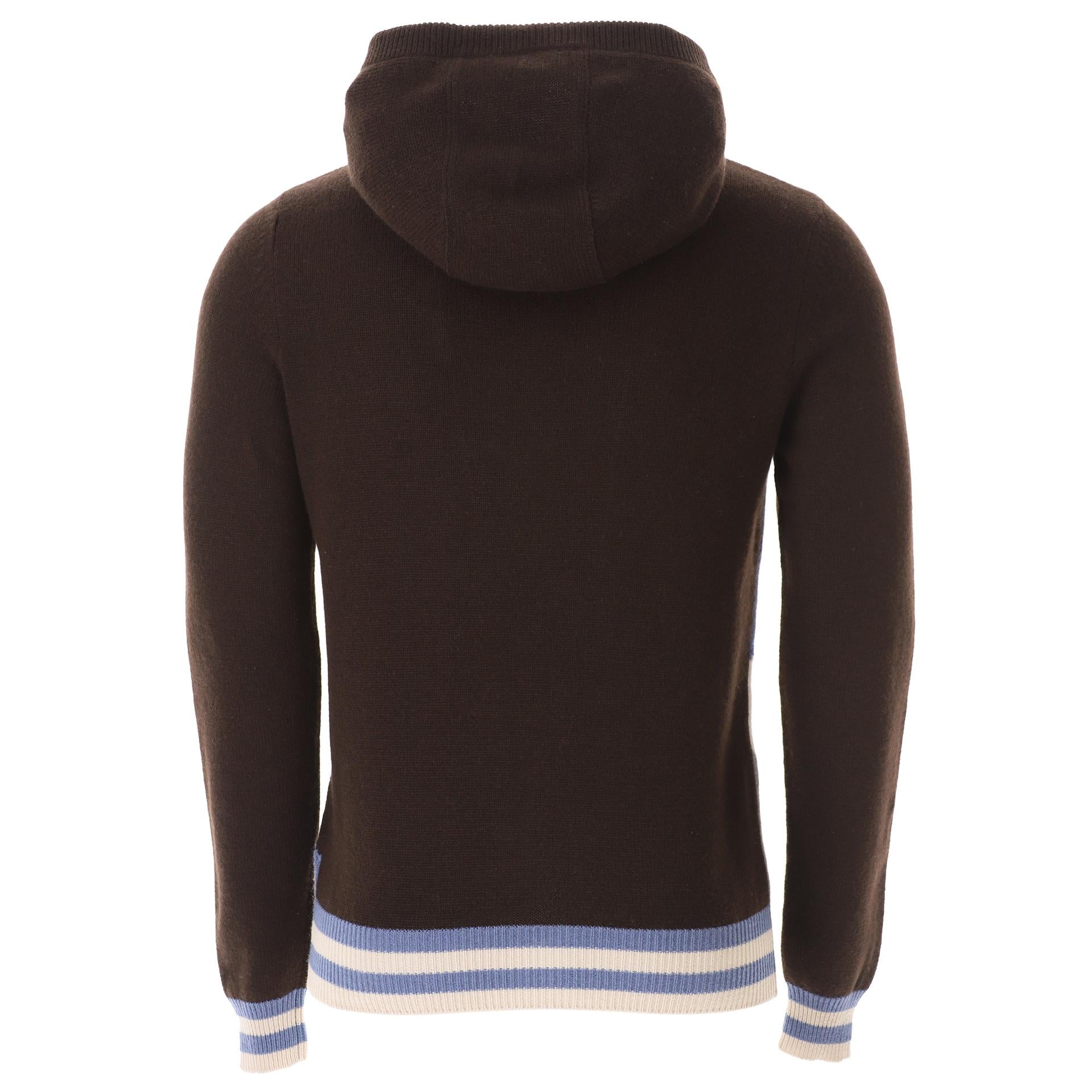 Maglia cashmere con cappuccio