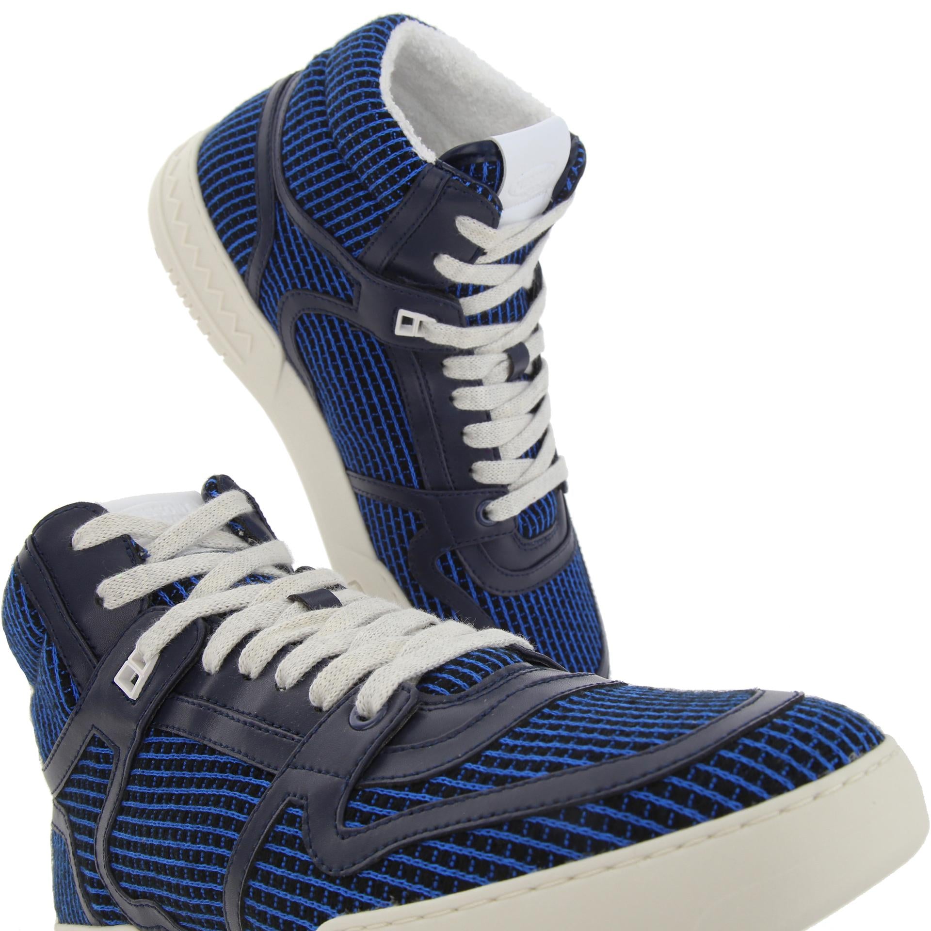Recycled fabric high sneakers