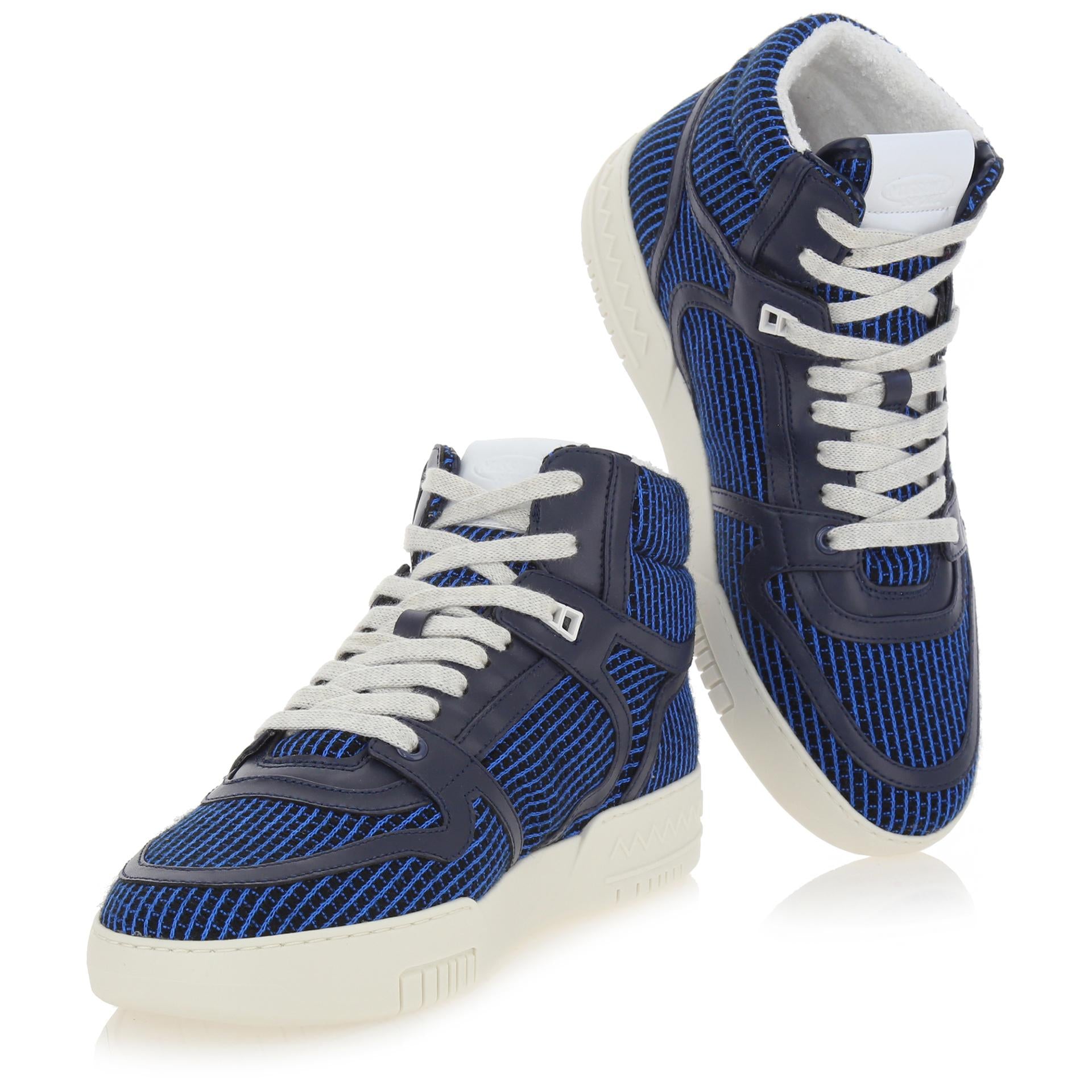 Recycled fabric high sneakers