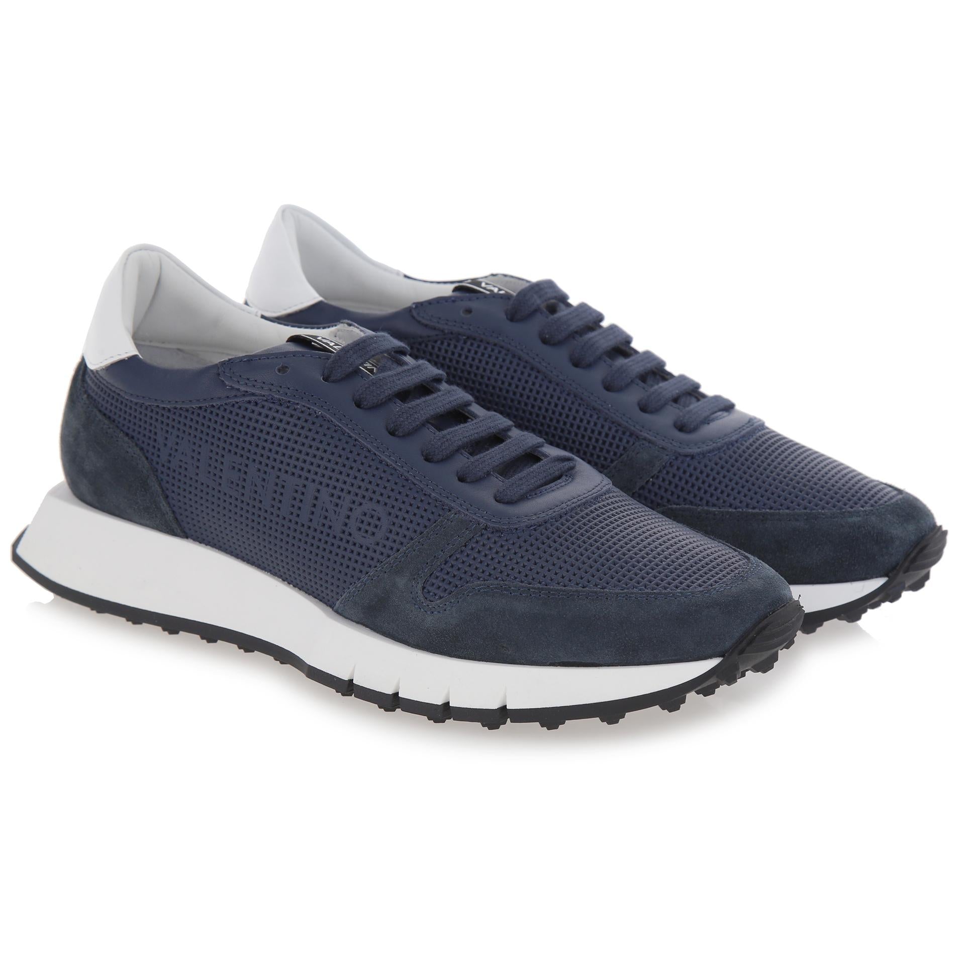 Ares blue suede sneakers
