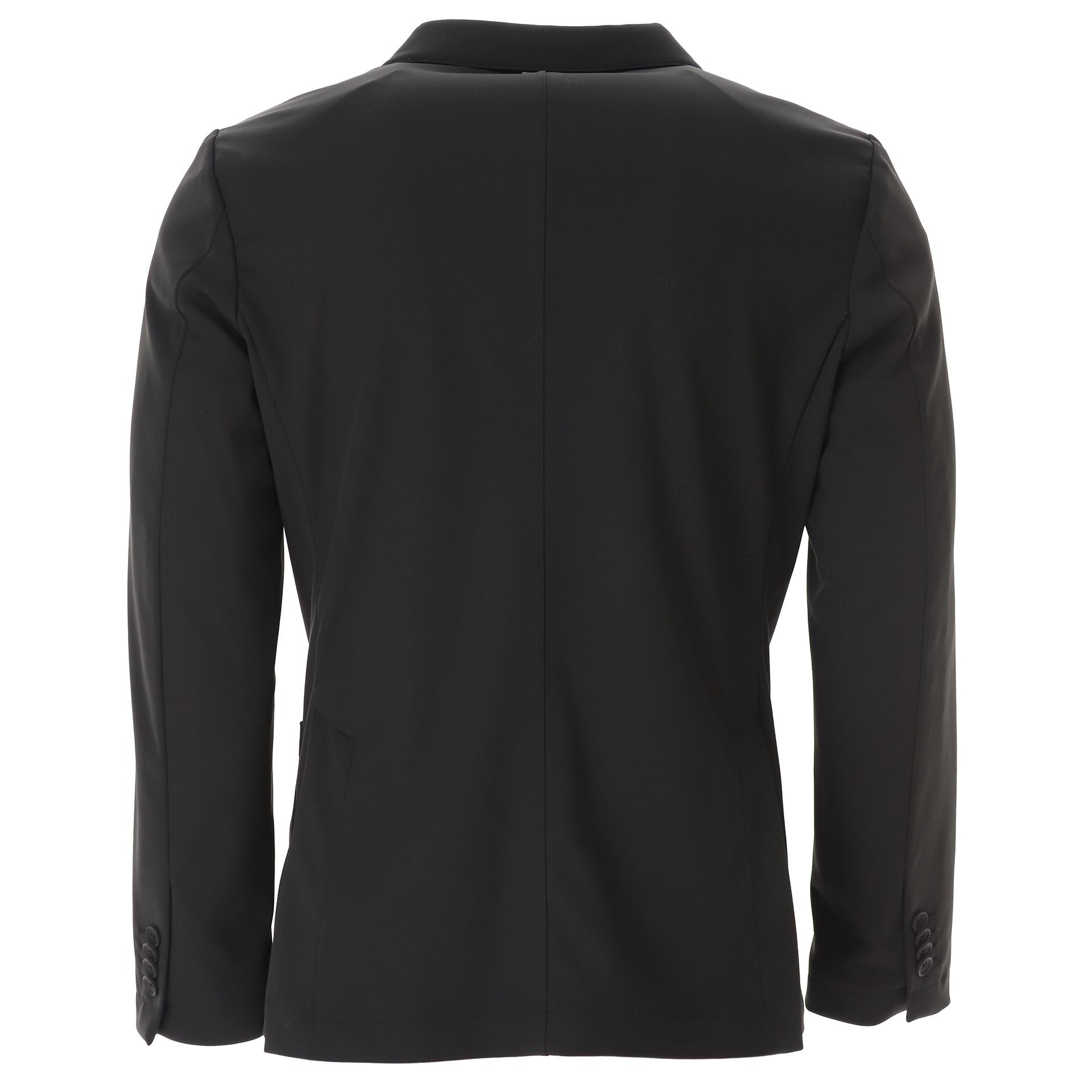 Double-breasted jacket in technical fabric