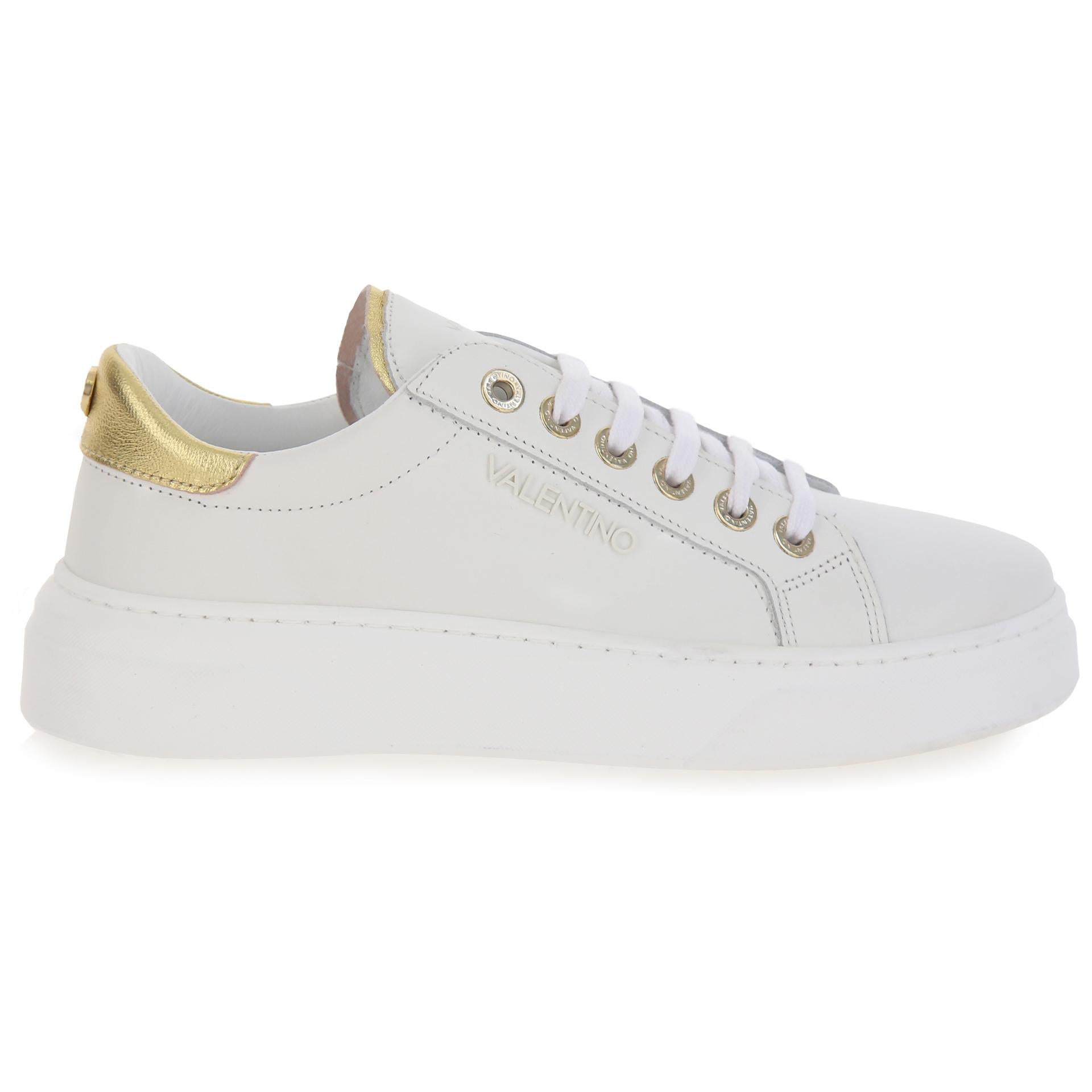 Leather platform sneakers