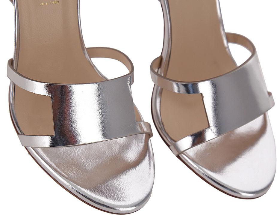Sandali pelle argento E0APBS01 S001900 Genny