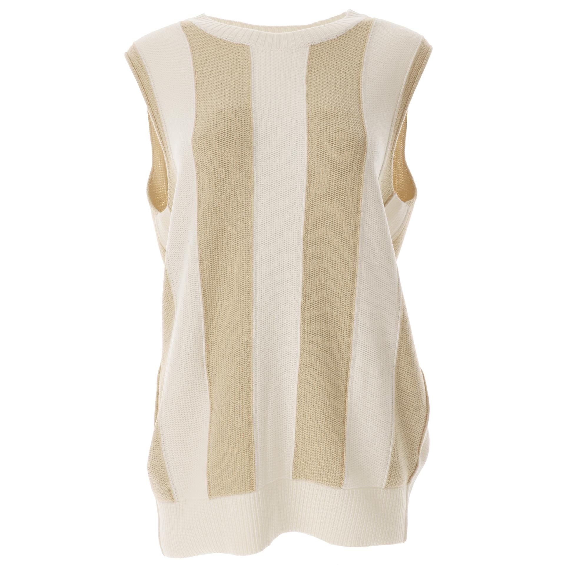 Sleeveless cashmere sweater