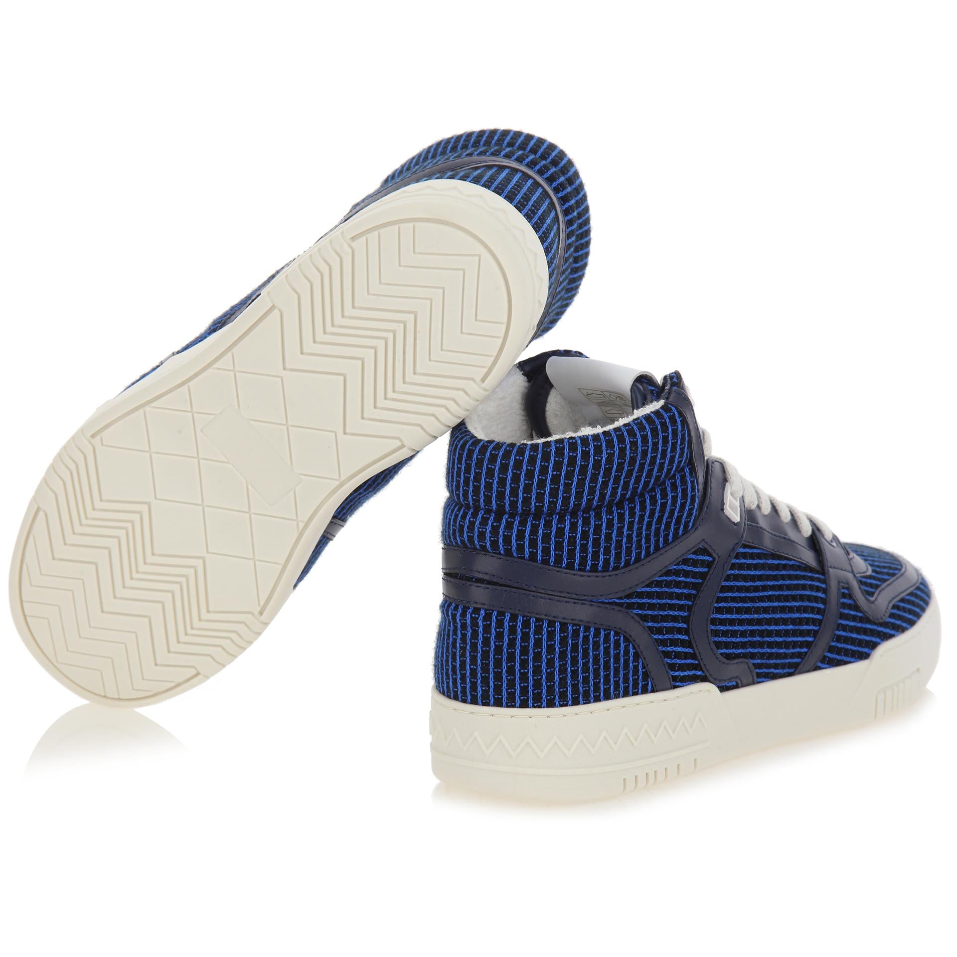 Recycled fabric high sneakers