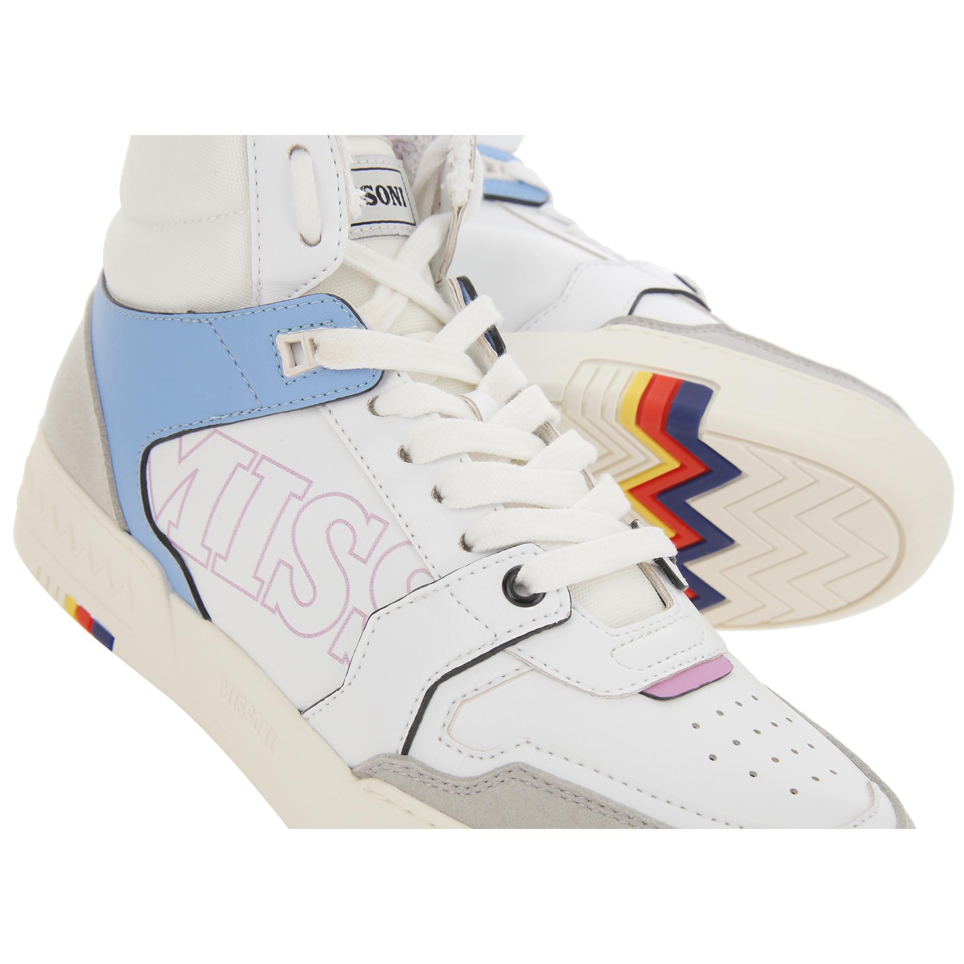 High sneakers recycled materials
