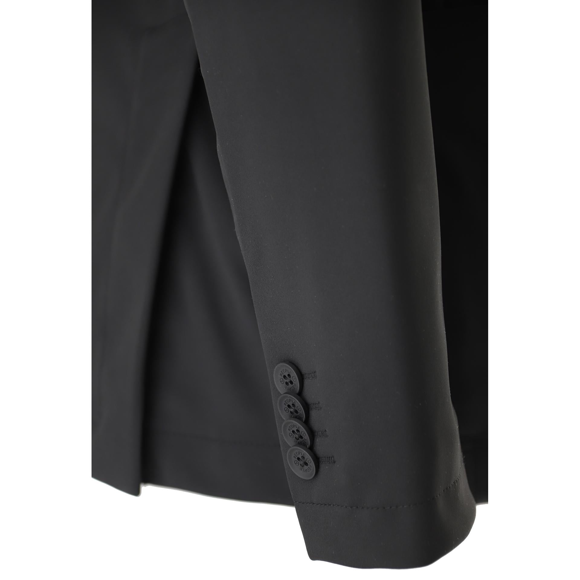 Double-breasted jacket in technical fabric