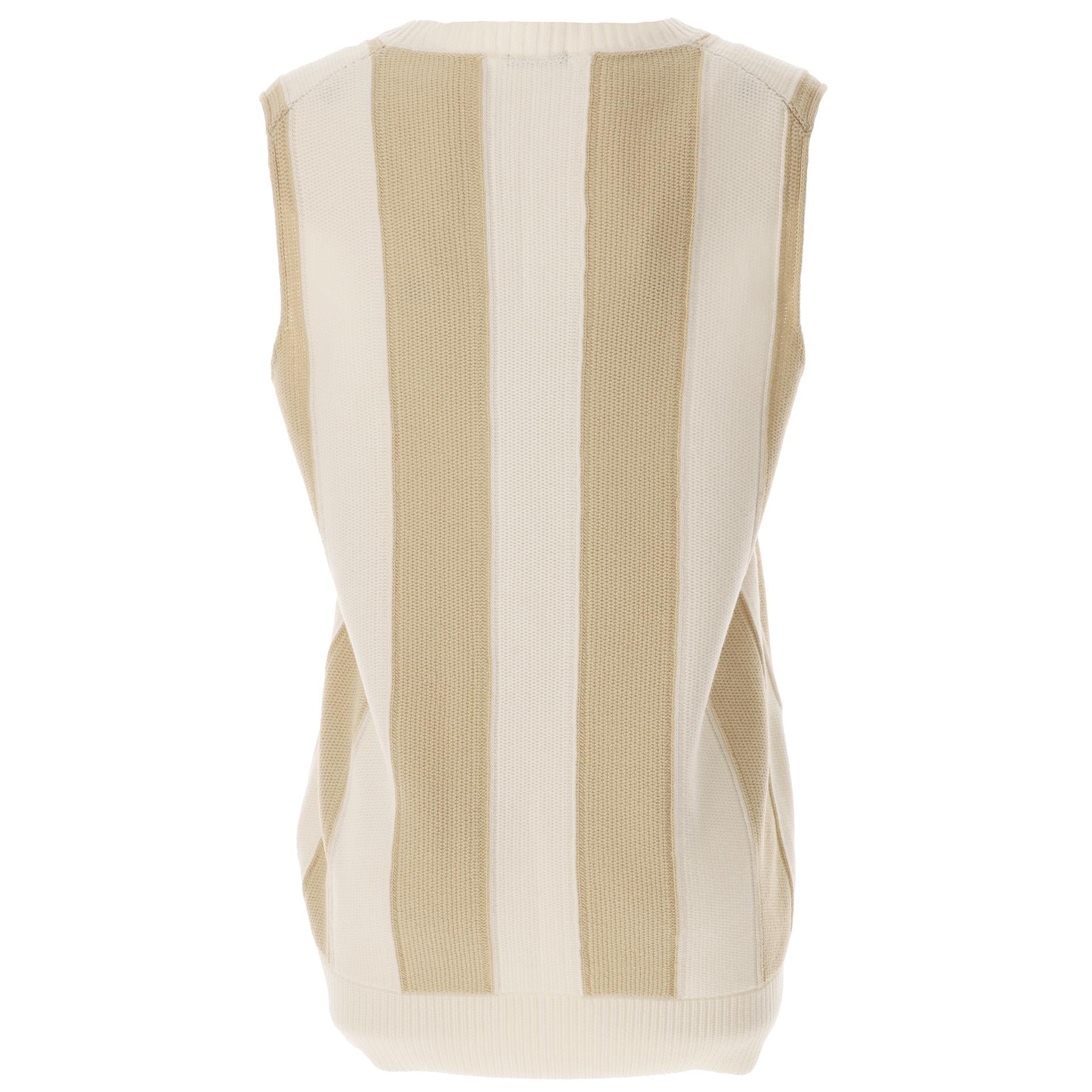 Sleeveless cashmere sweater