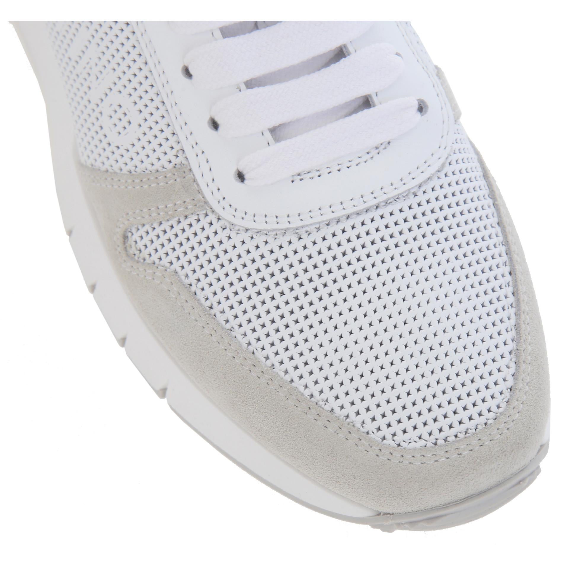 Ares white suede sneakers