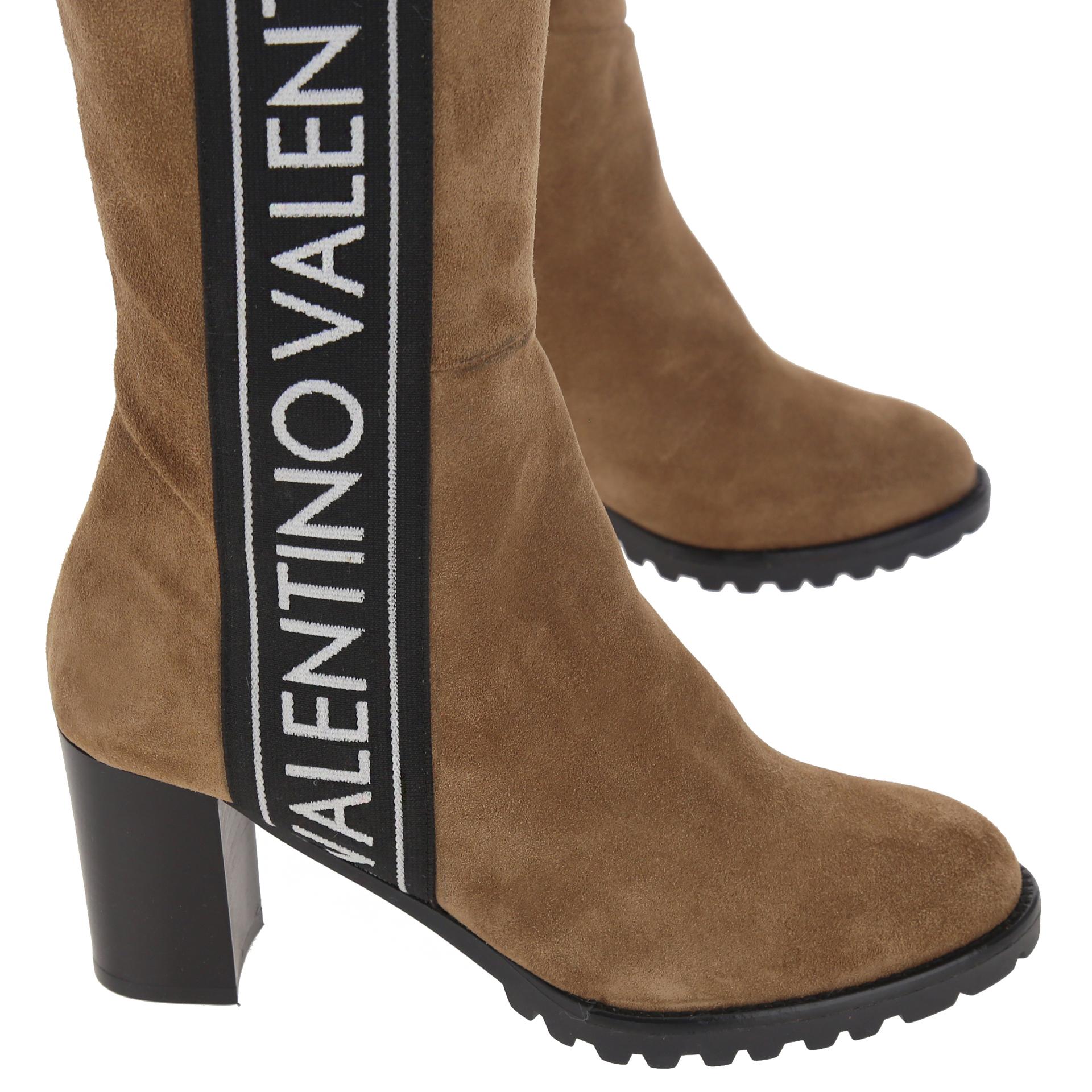 Shearling suede boots