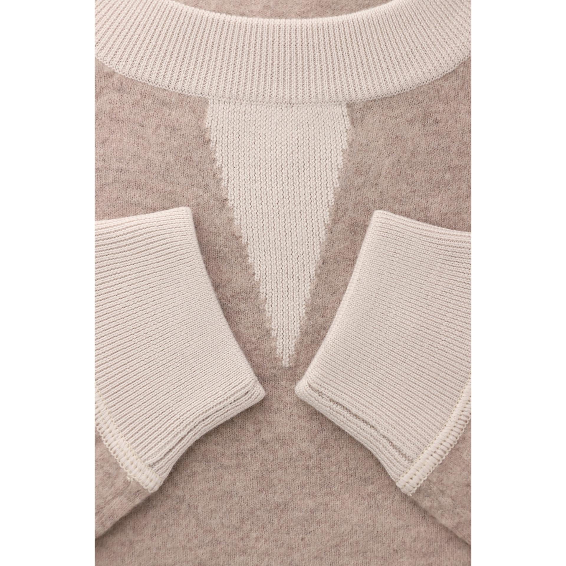 Wool crewneck sweater