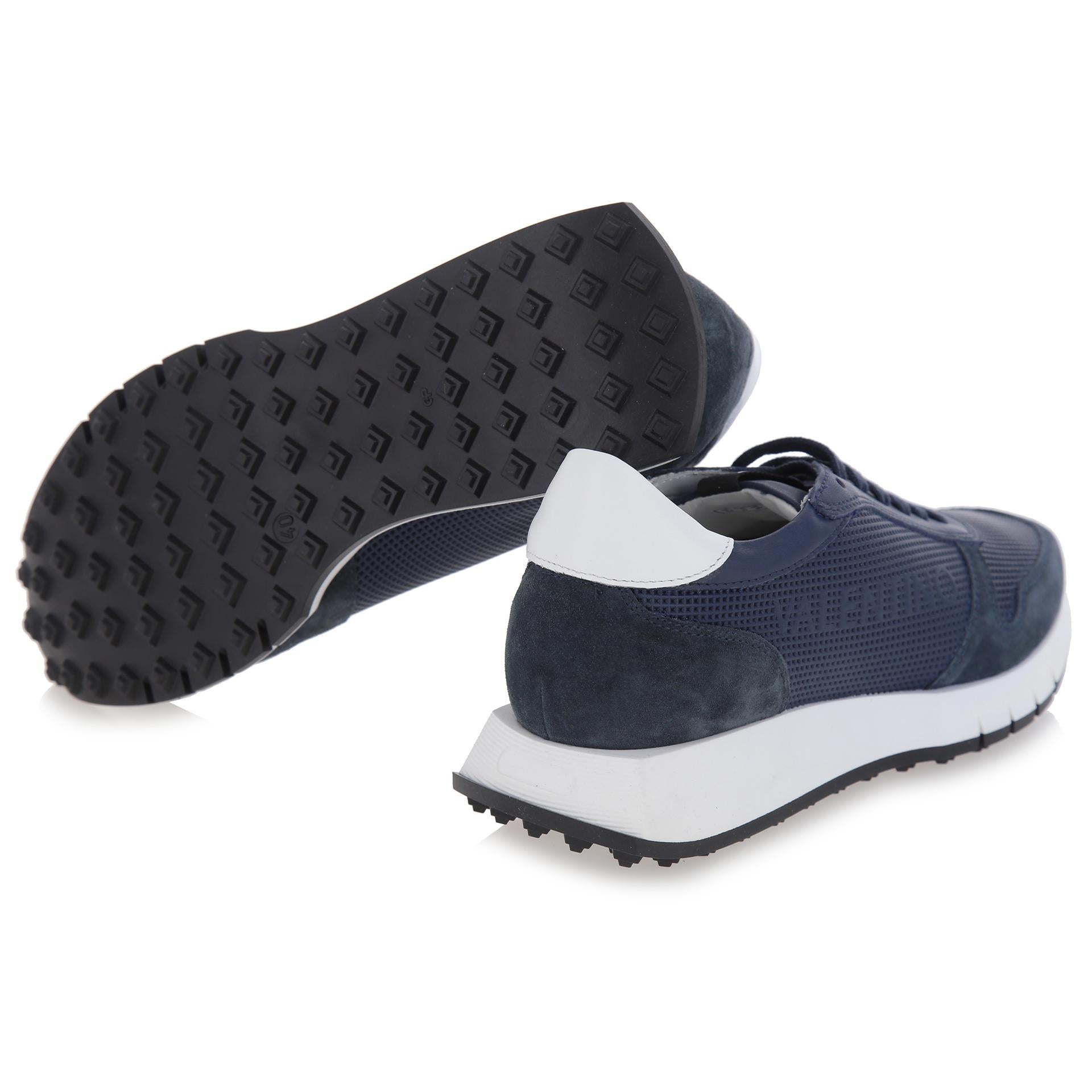 Ares blue suede sneakers