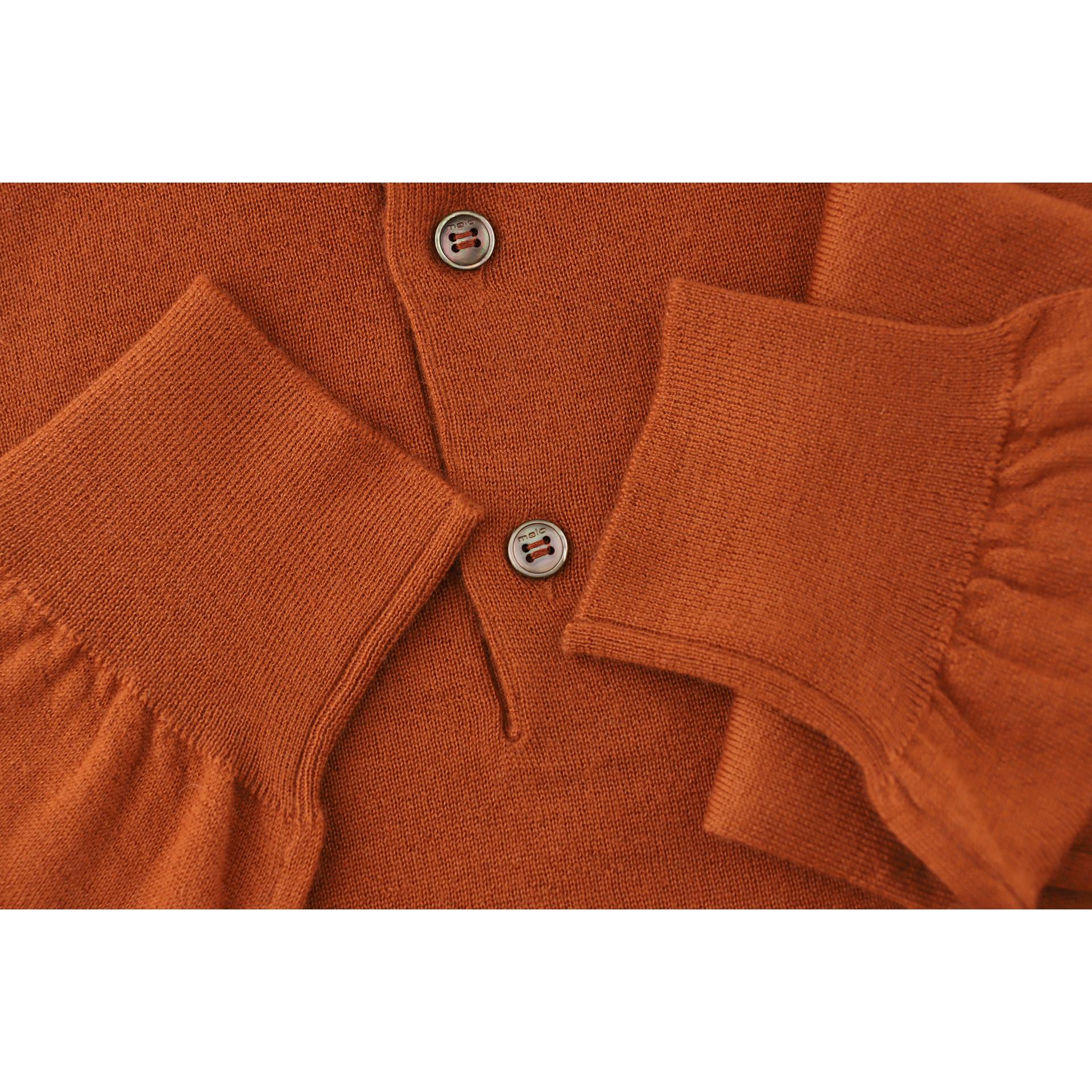 Cashmere polo sweater