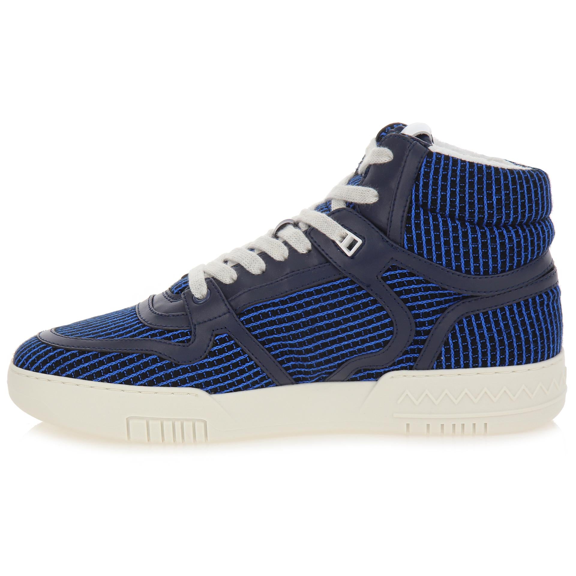 Recycled fabric high sneakers