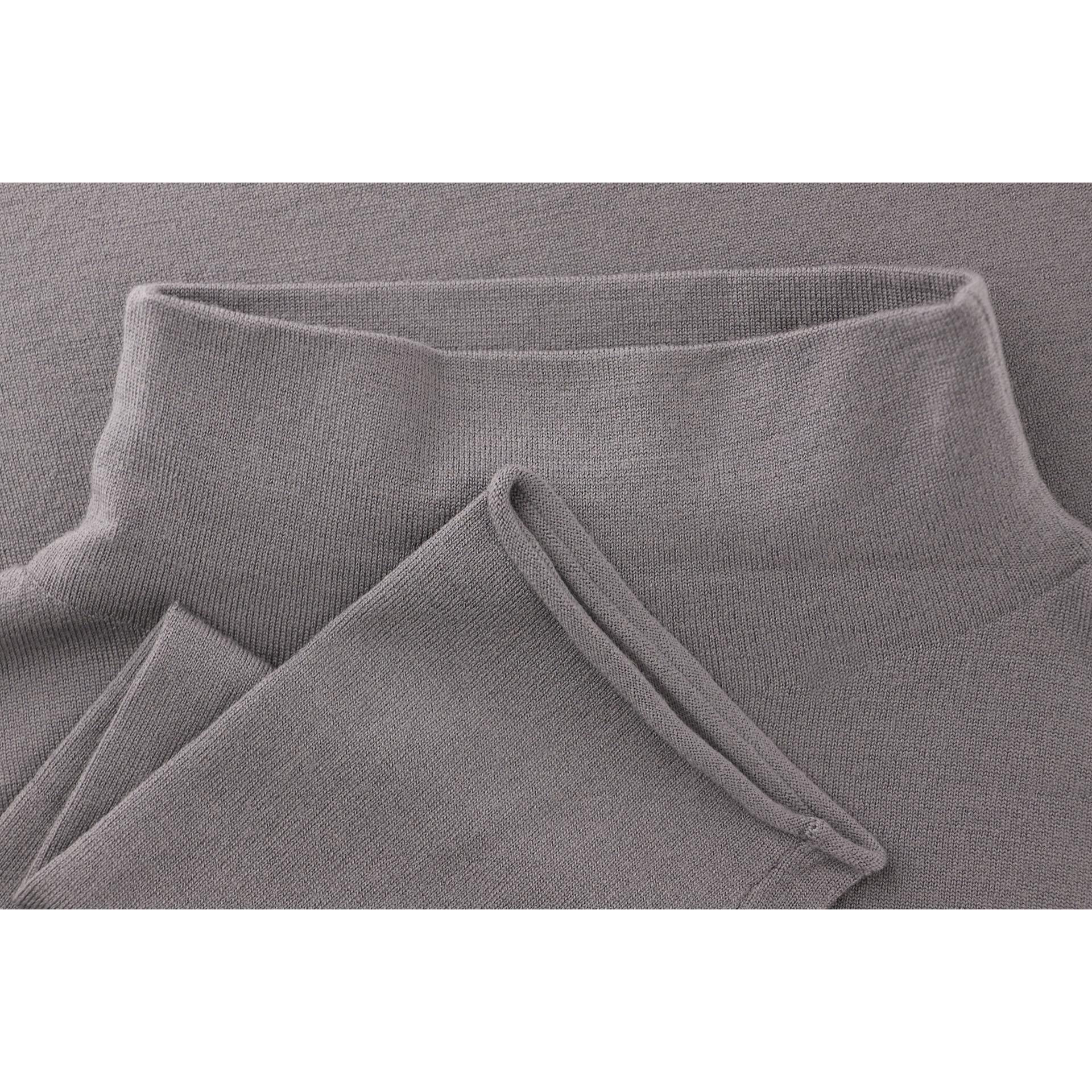 Oversized turtleneck sweater in wool