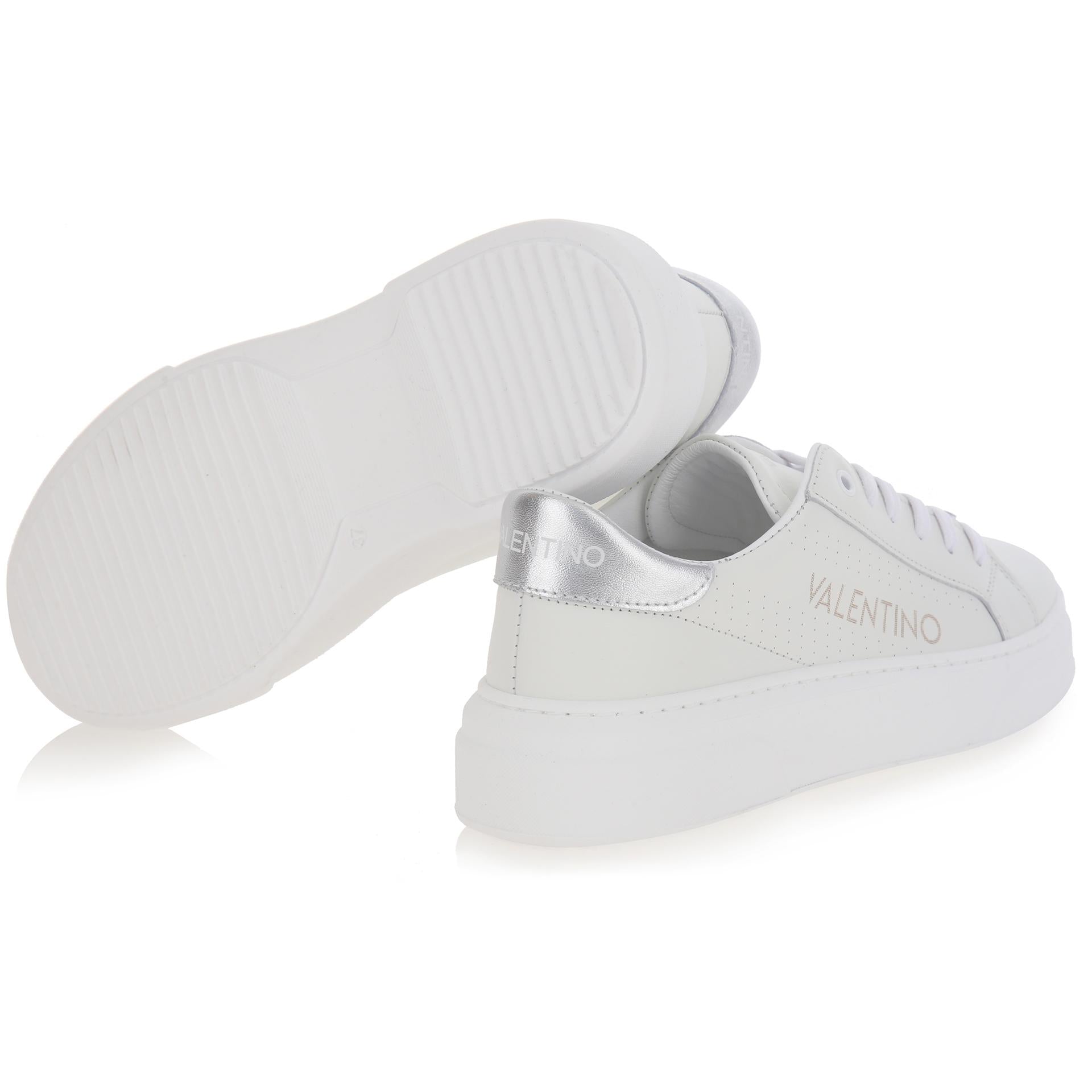 Leather platform sneakers