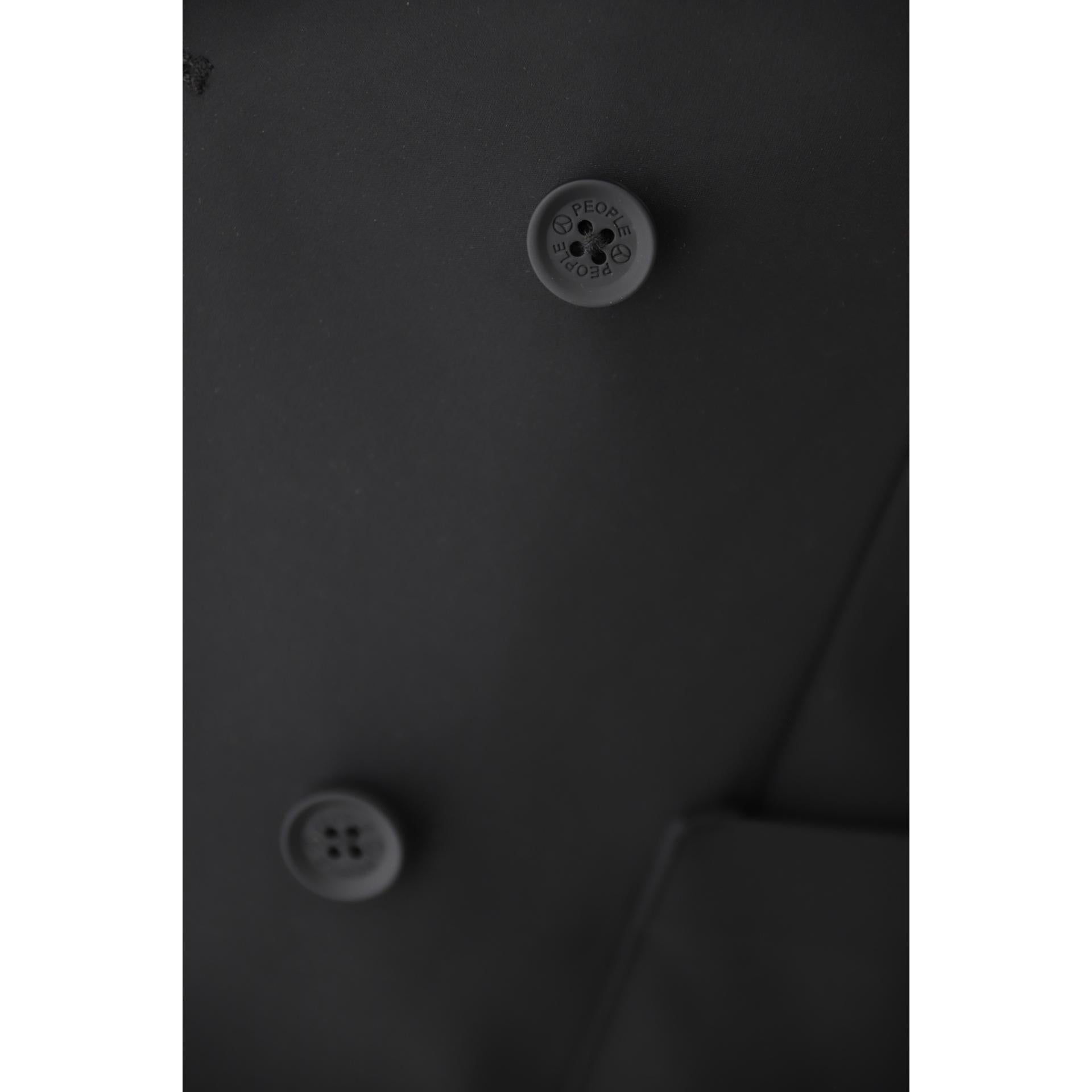 Double-breasted jacket in technical fabric
