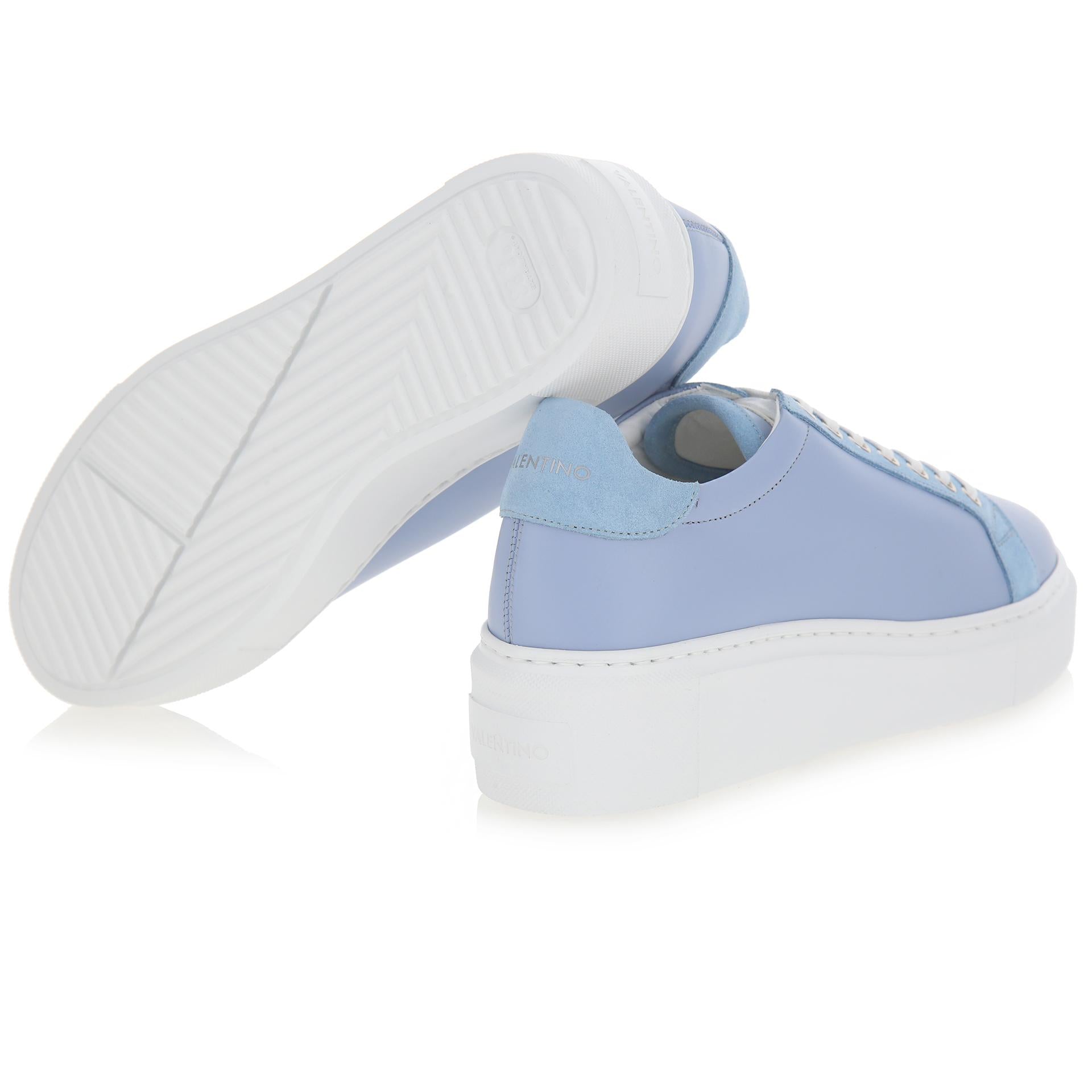 Leather platform sneakers