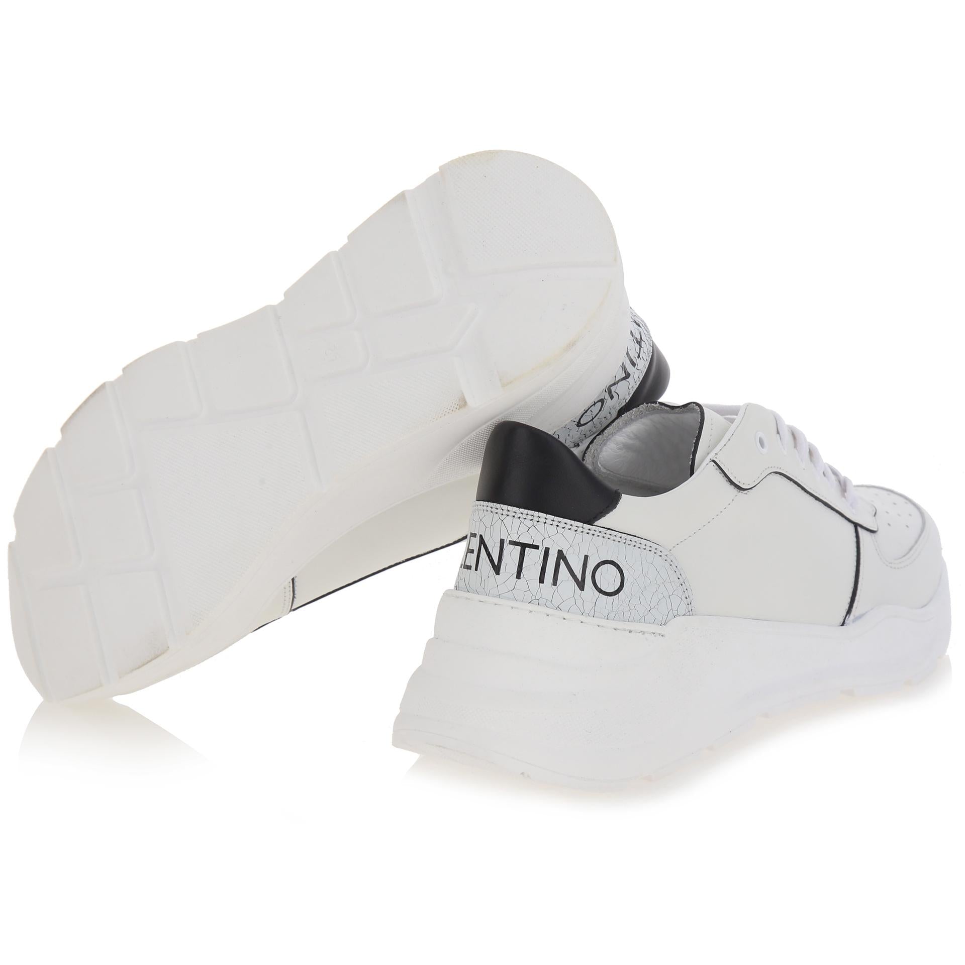 Sneakers bianca e suola chunky