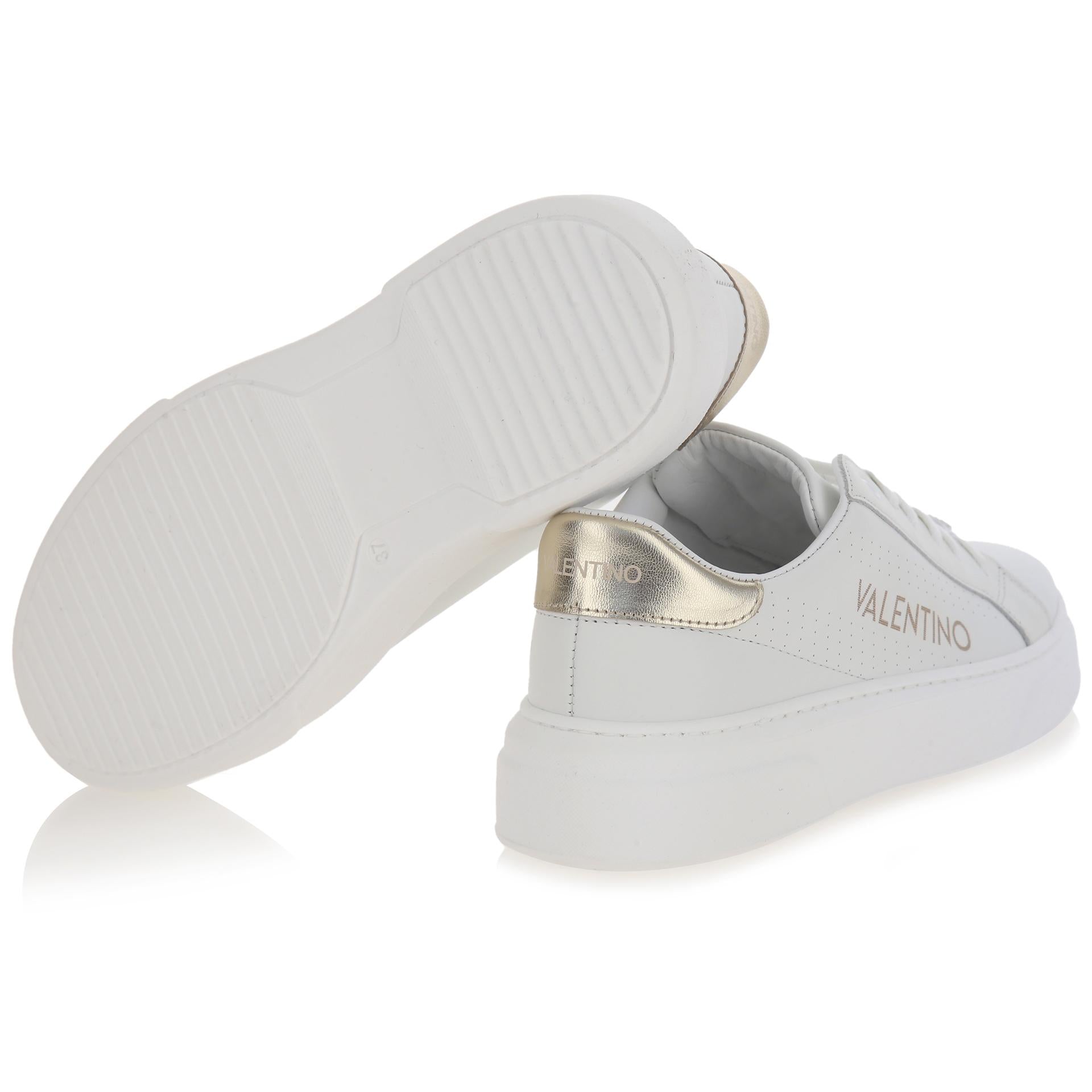 Sneakers platform pelle bianca