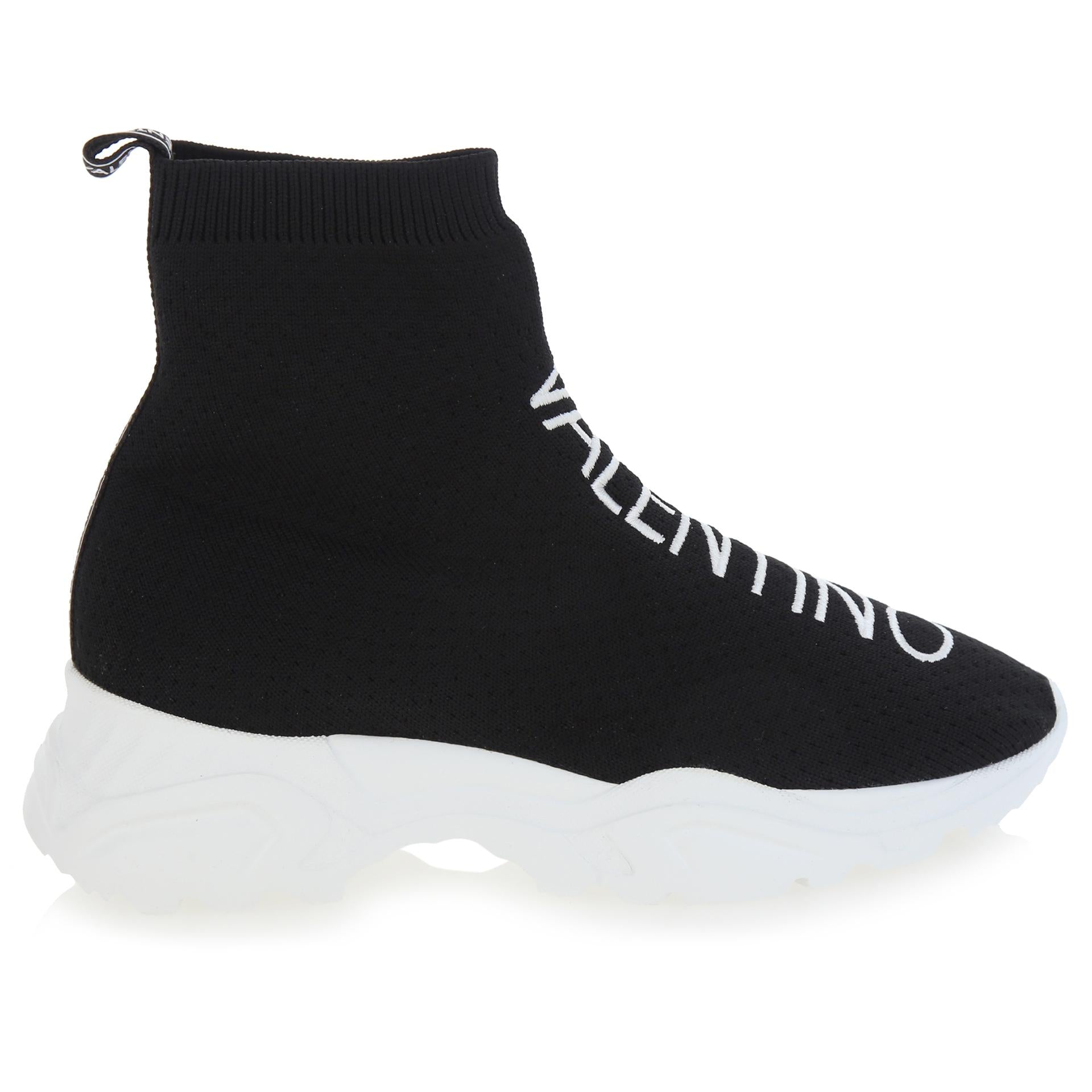 Black sock sneakers