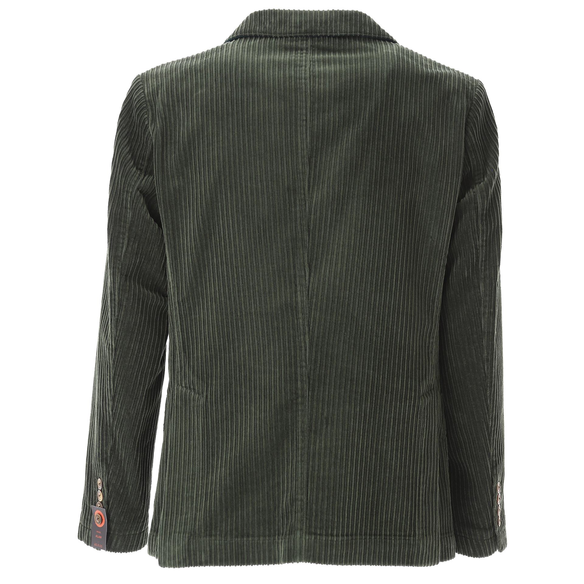 Single-breasted velvet blazer
