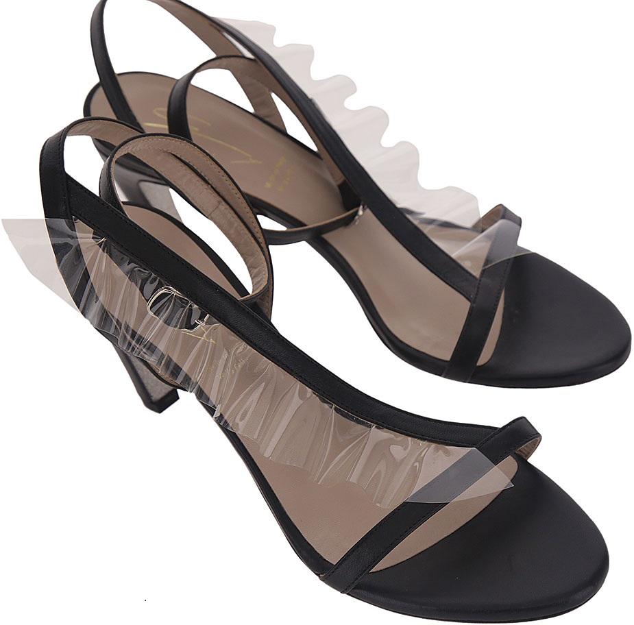 Sandalo pelle nero E0ATBS20 S020899 Genny