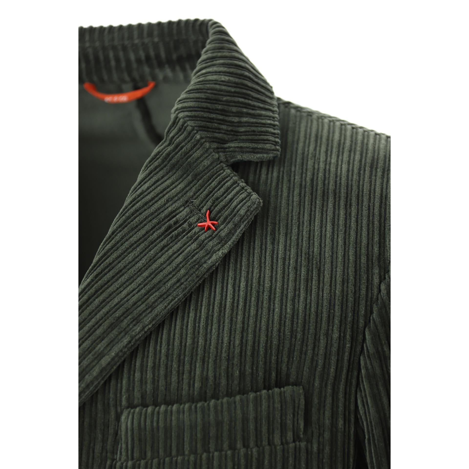 Single-breasted velvet blazer