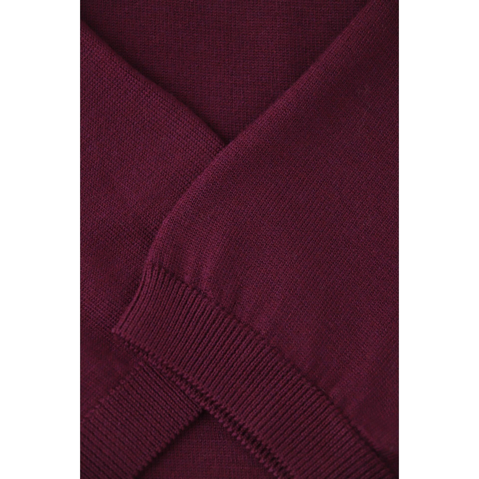 Maglia girocollo in lana e seta
