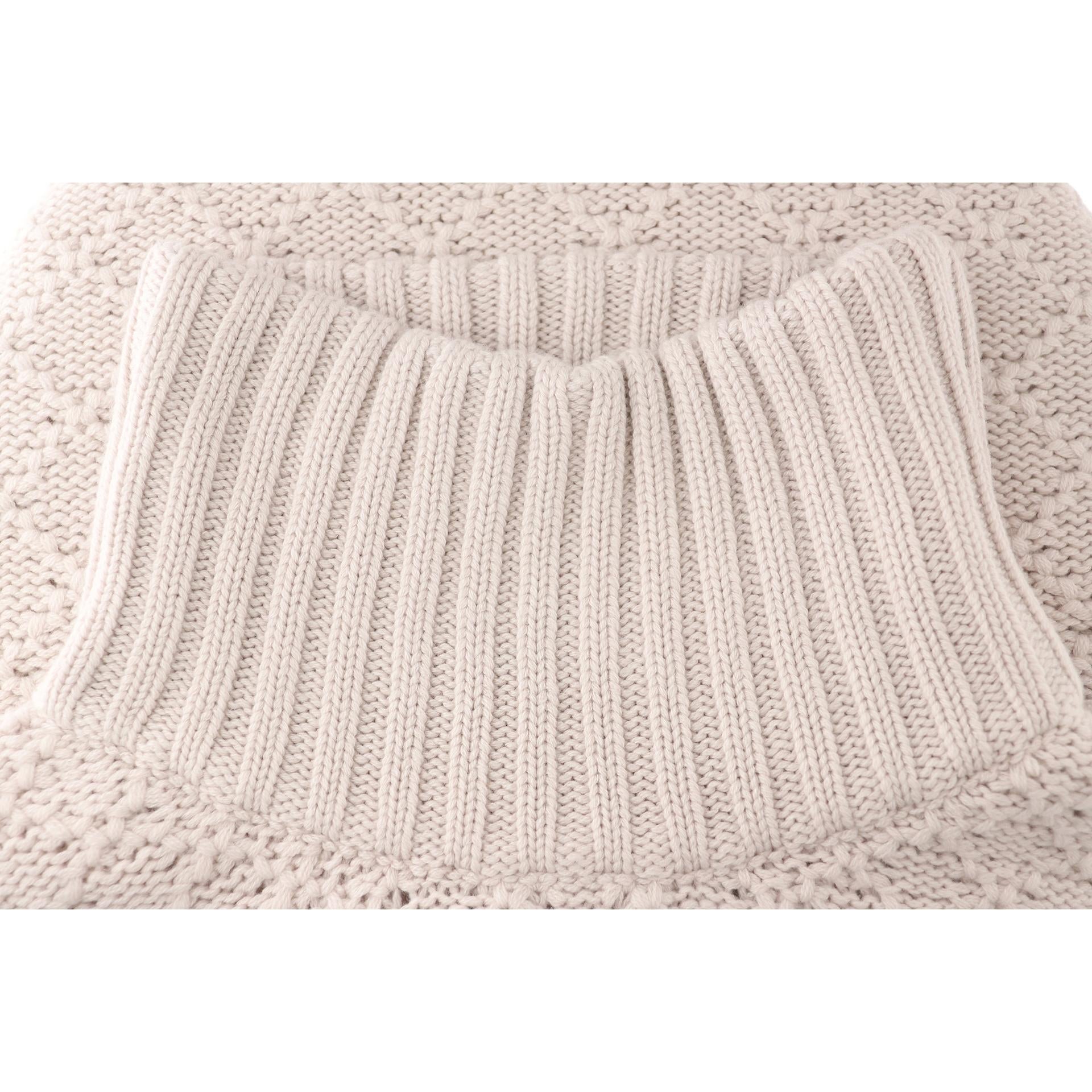 Gilet collo alto in cashmere