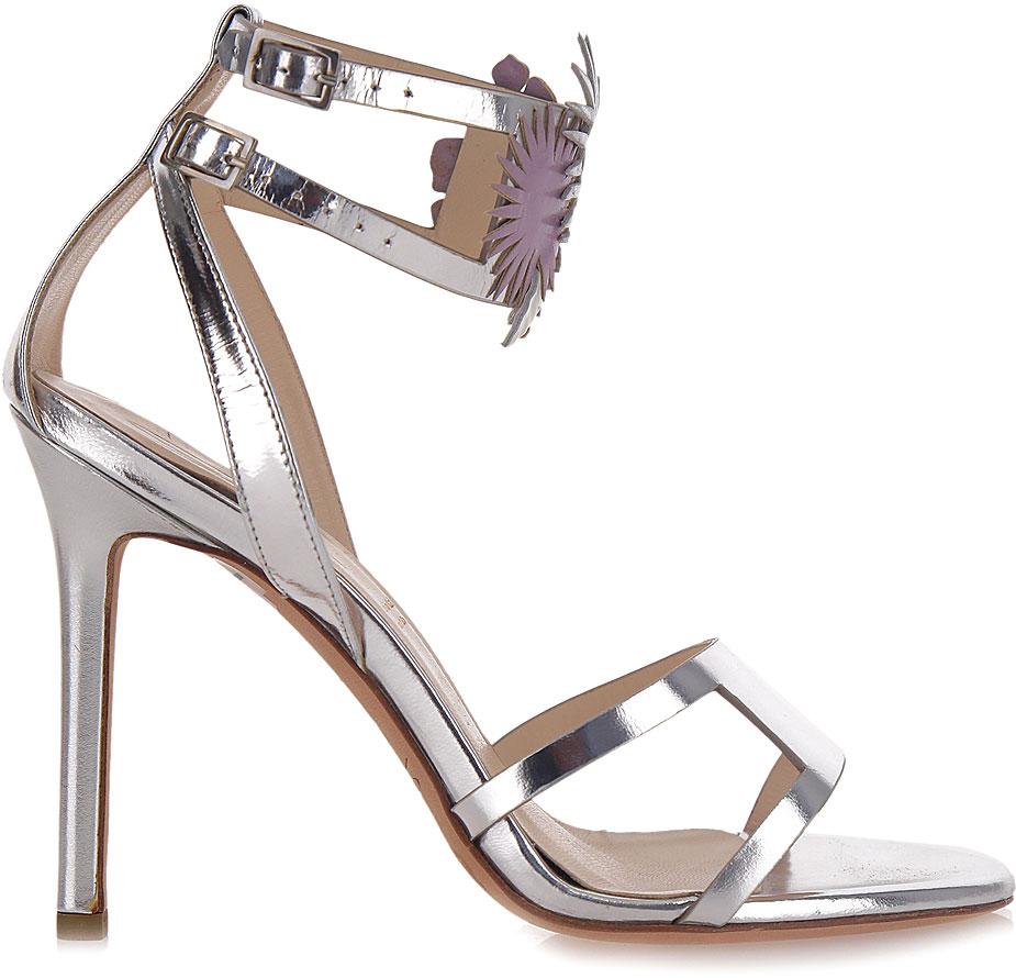 Sandali pelle argento E0APBS01 S001900 Genny