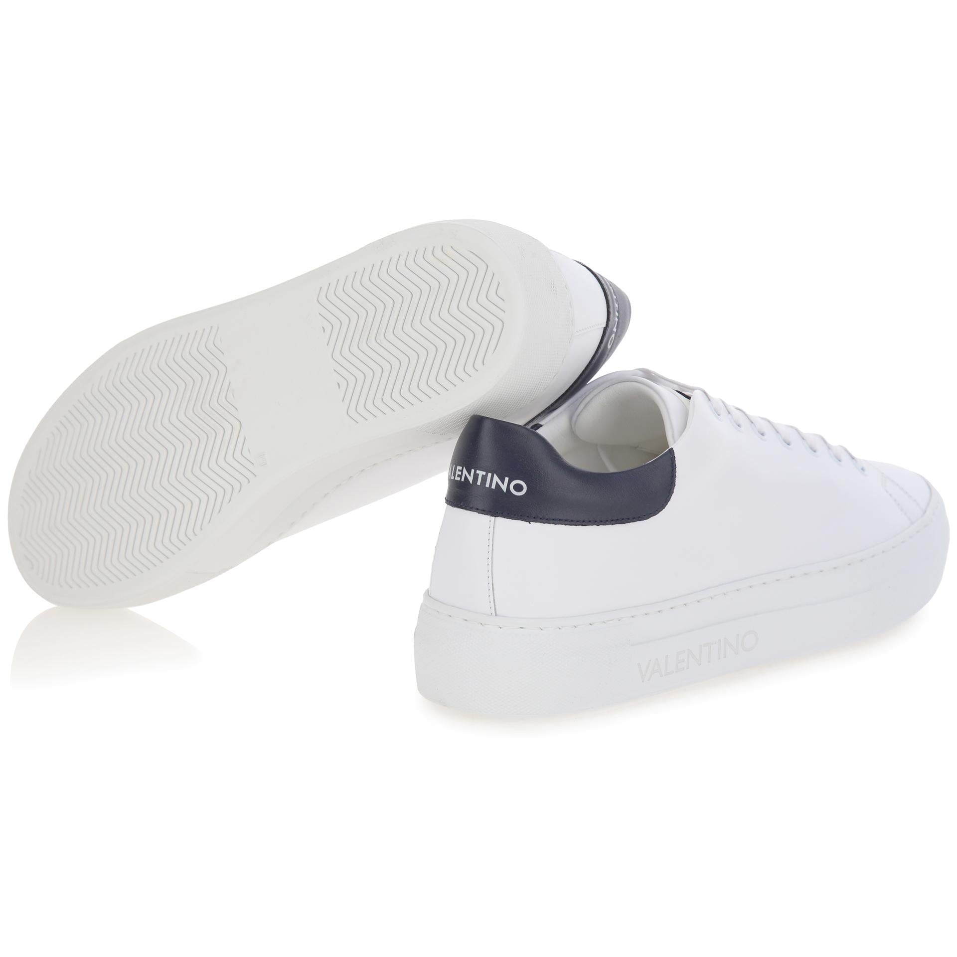 White sneakers with high sole