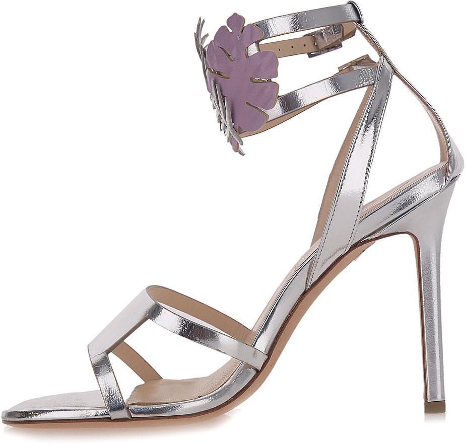 Sandali pelle argento E0APBS01 S001900 Genny