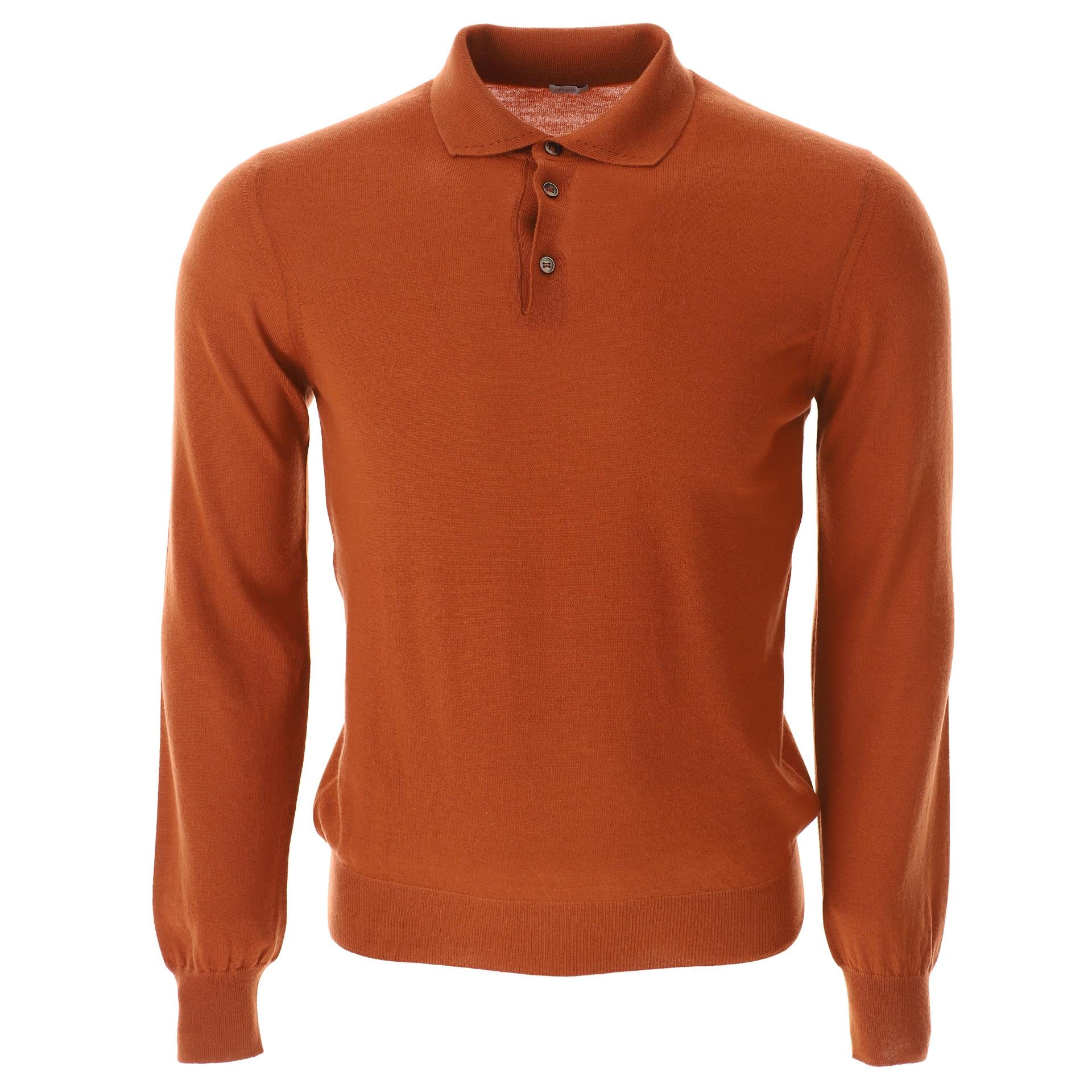 Cashmere polo sweater
