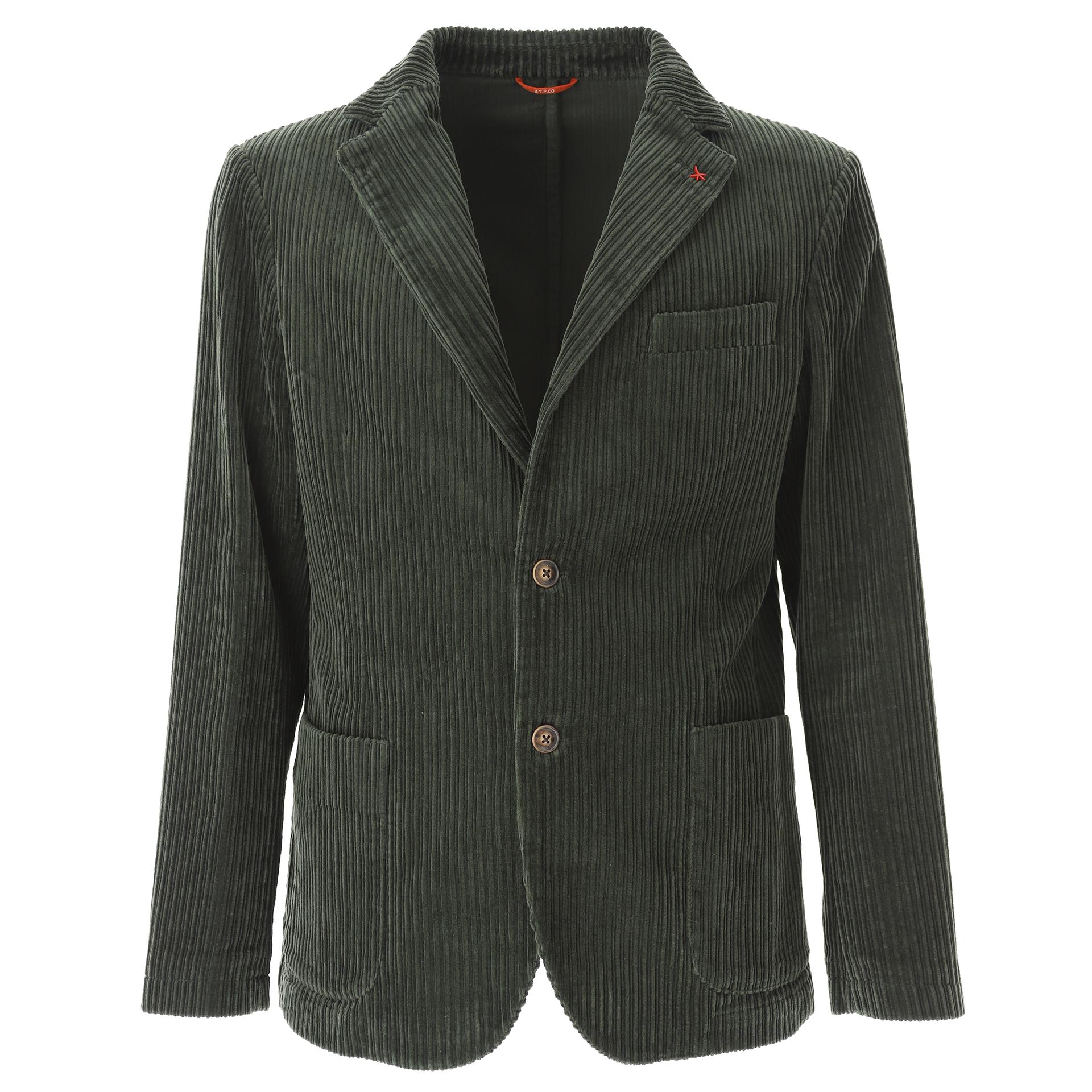 Single-breasted velvet blazer