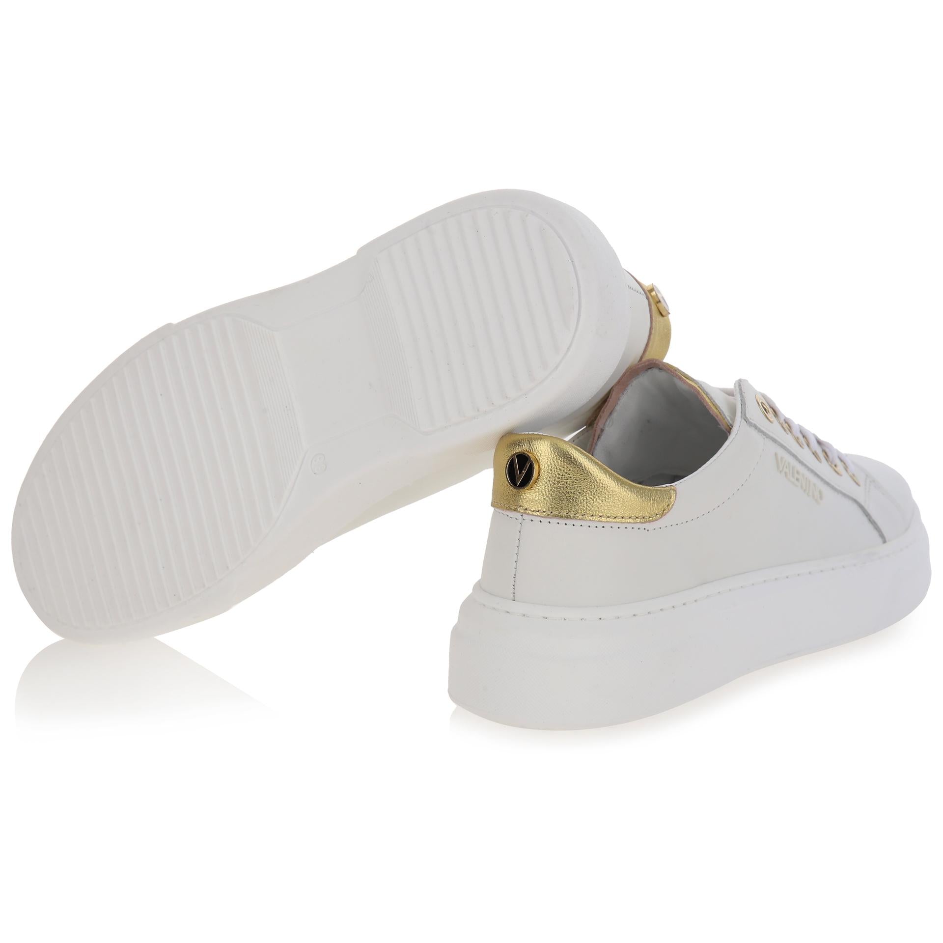 Leather platform sneakers