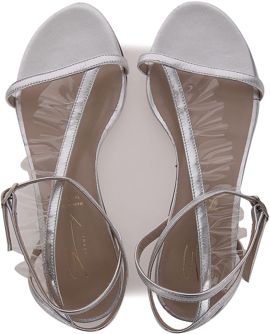 Sandali bassi in pelle argento E0ATB30 S030900 Genny