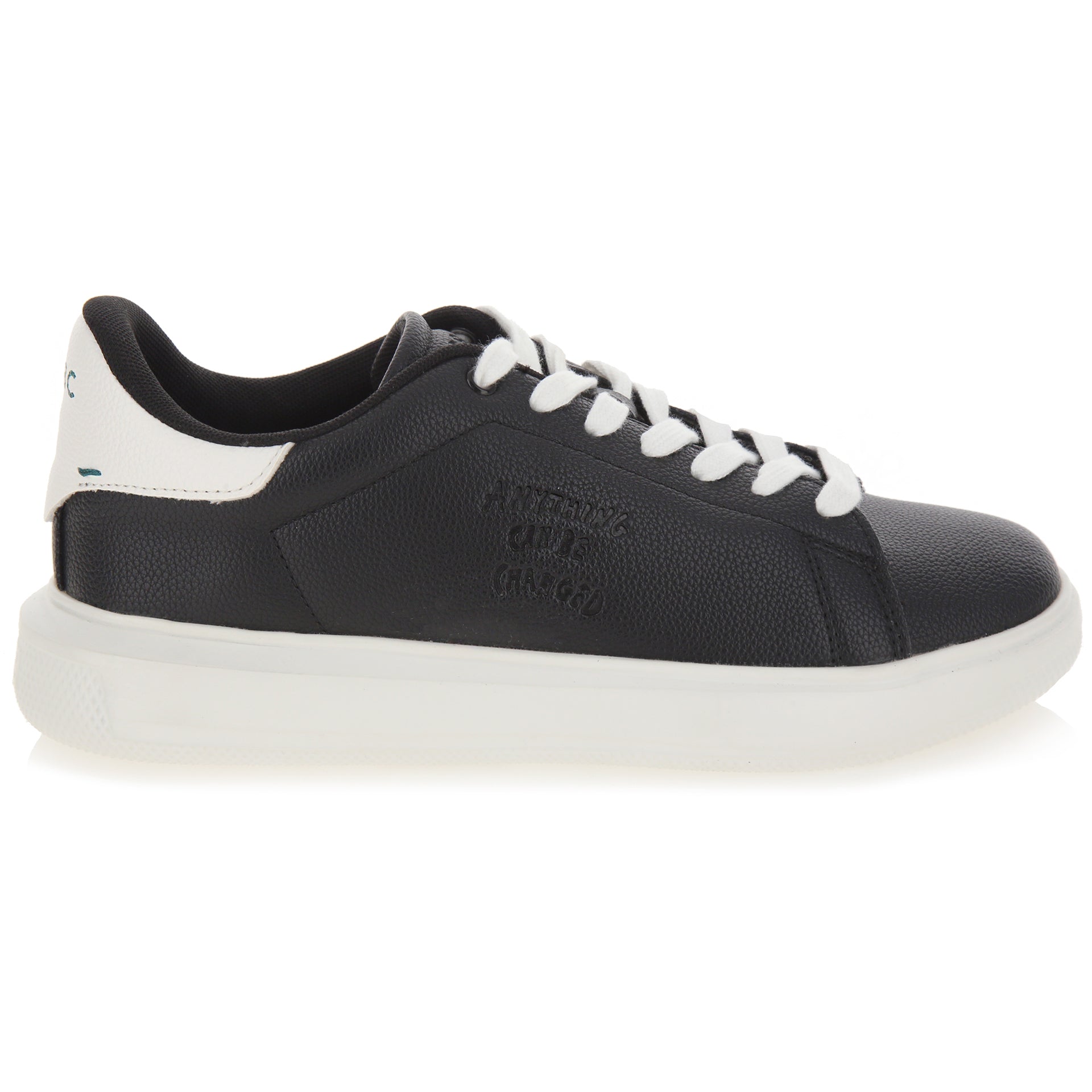 Sneakers nere materiale vegano