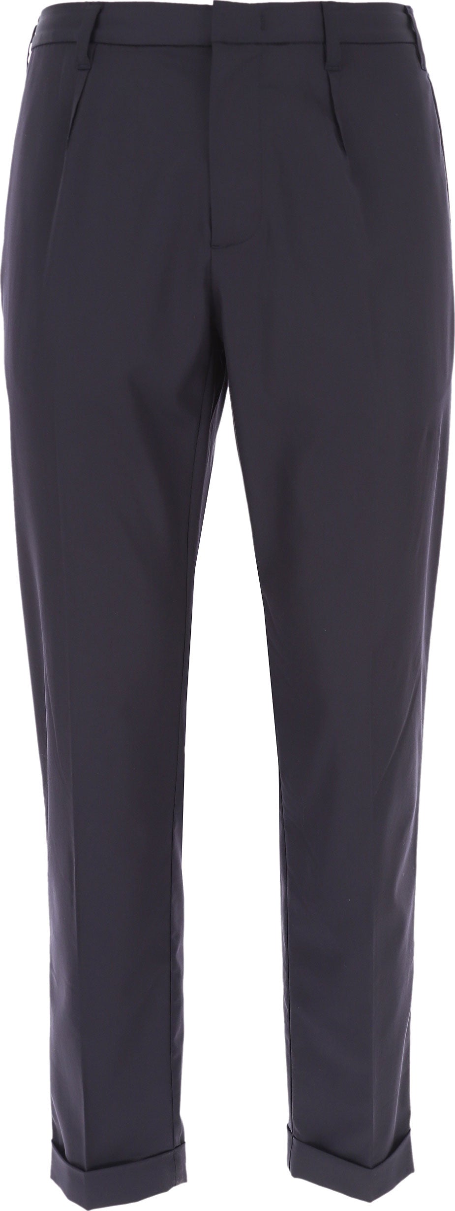 Pantaloni chino in cotone stretch blu