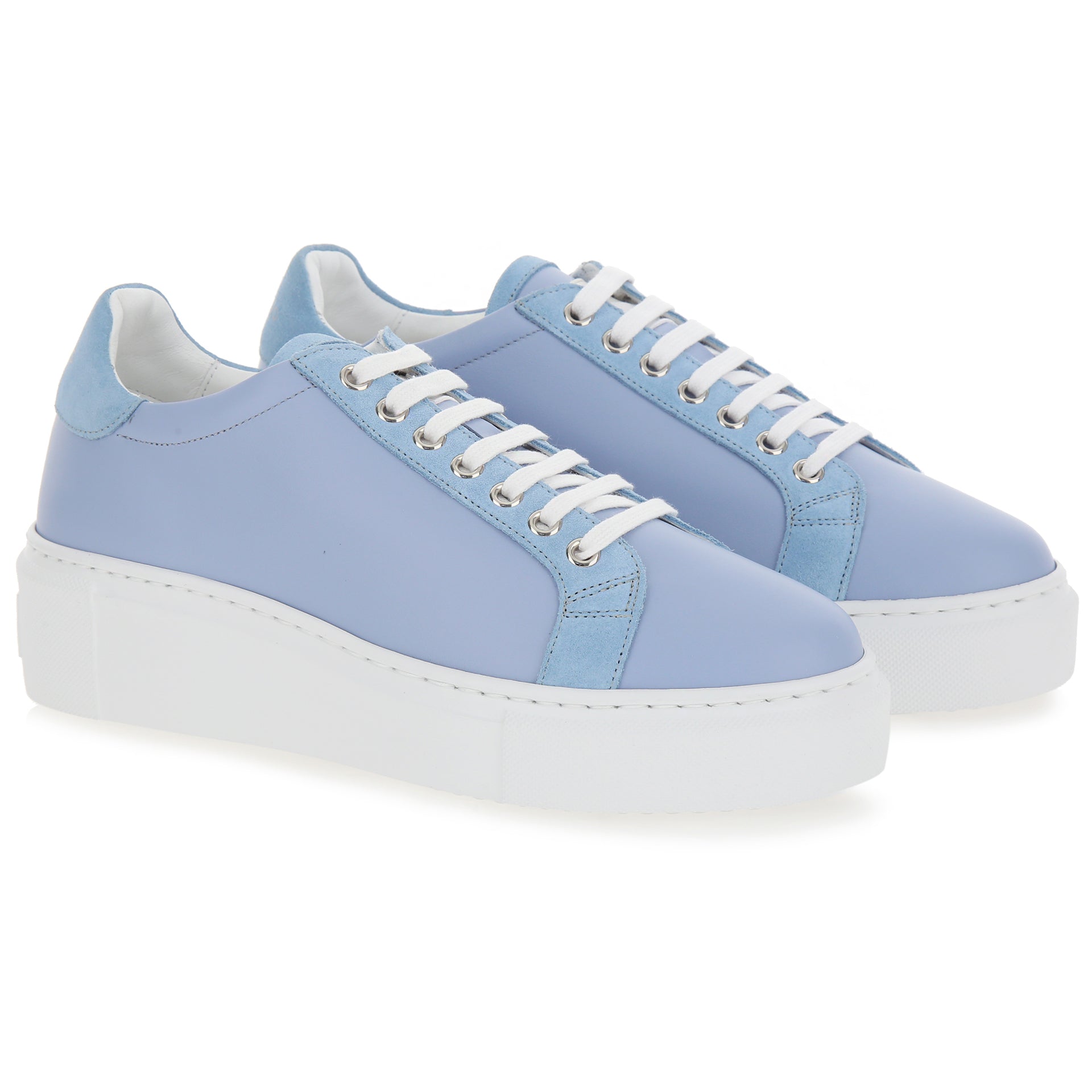 Sneakers platforn pelle