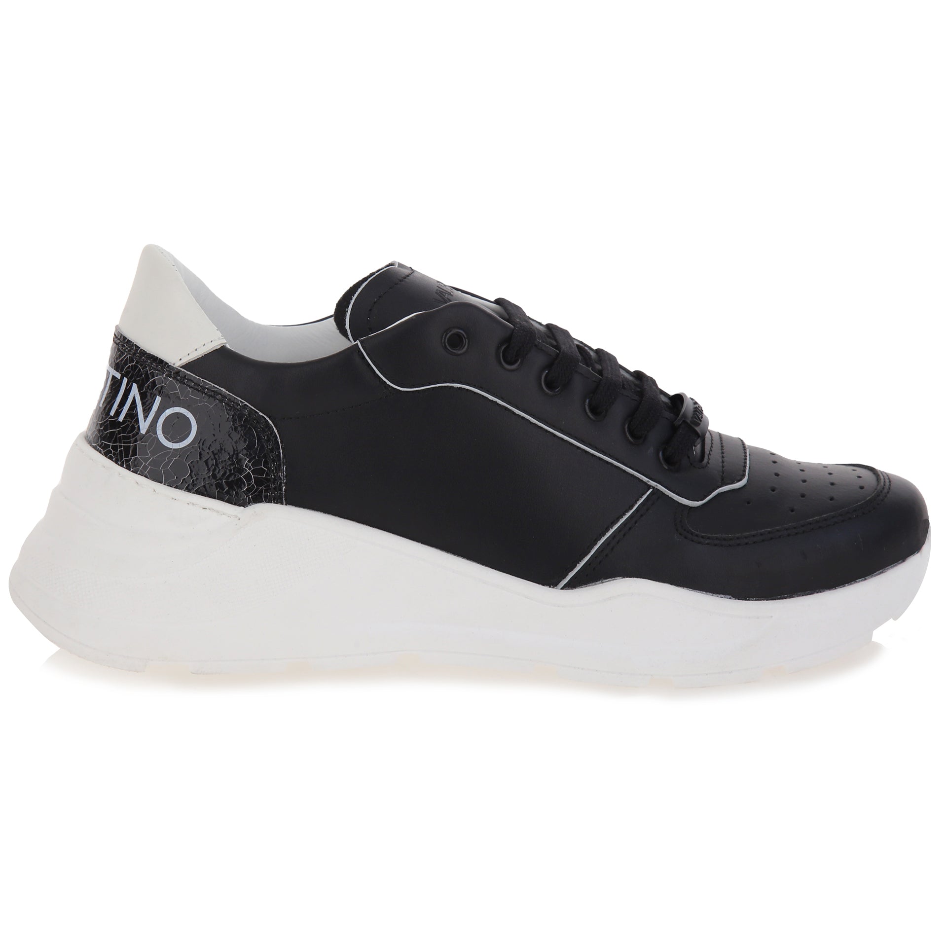 Sneakers pelle e suola chunky