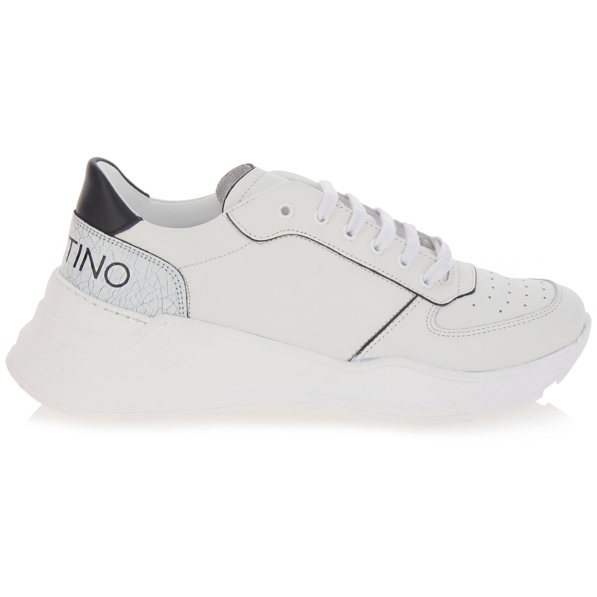 Sneakers bianca e suola chunky