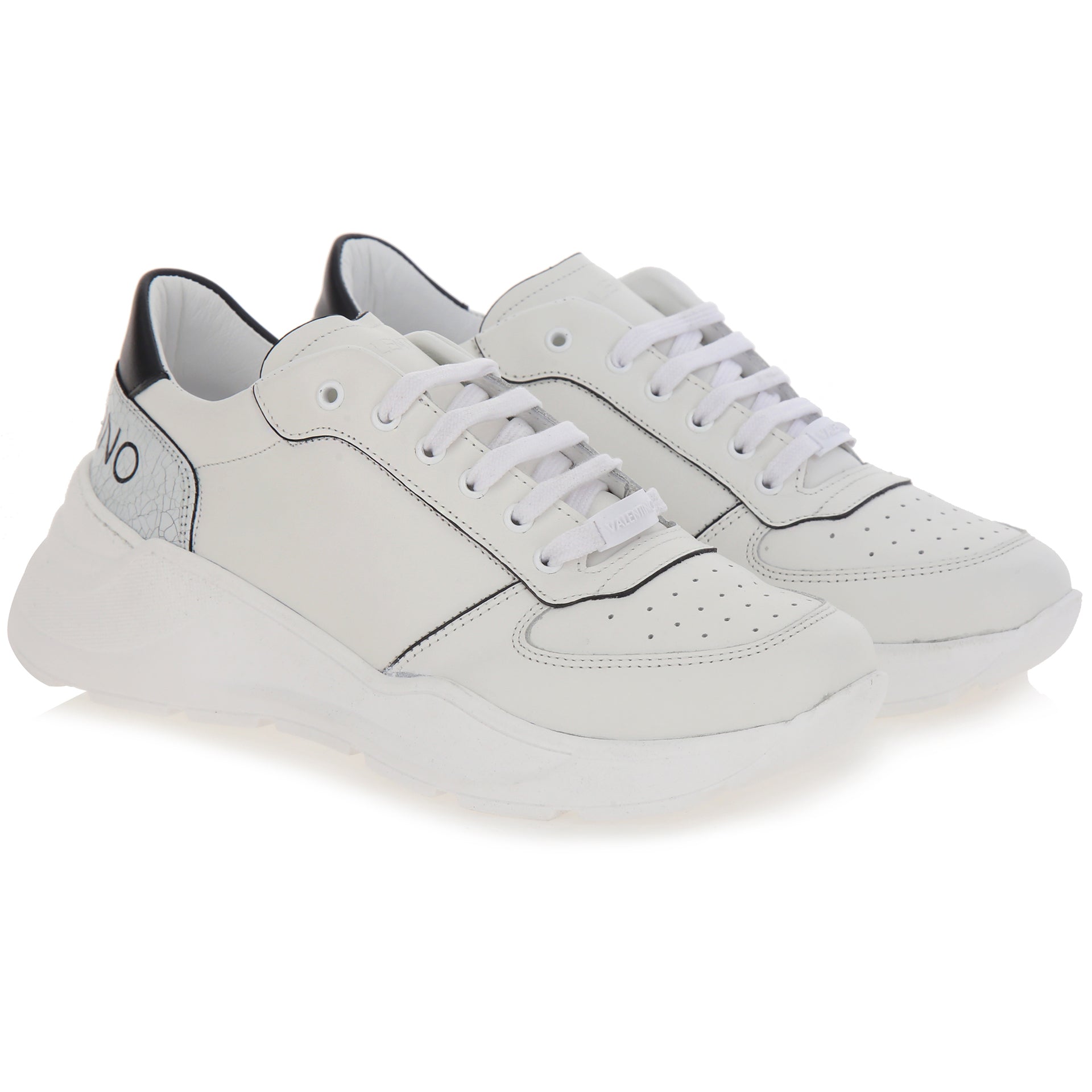 Sneakers bianca e suola chunky